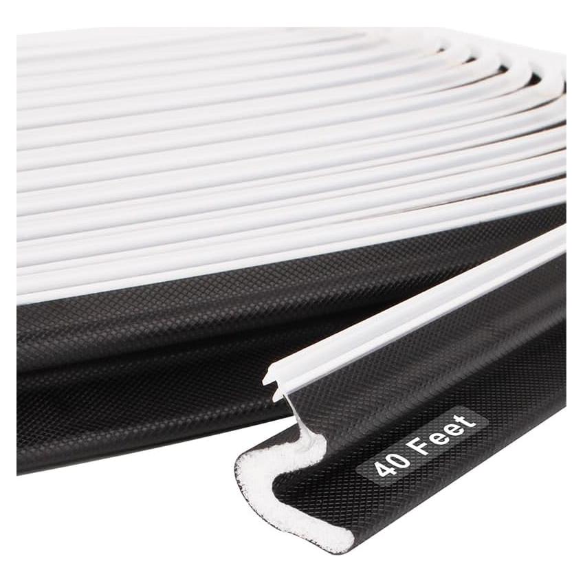 Tira de Sellado para Puertas Genérica 12 Metros Negra Aislante