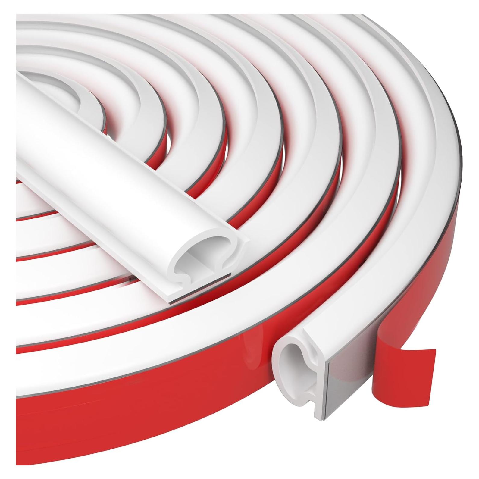 Sellador de Puerta Autoadhesivo Ormein 7m Silicona Blanco