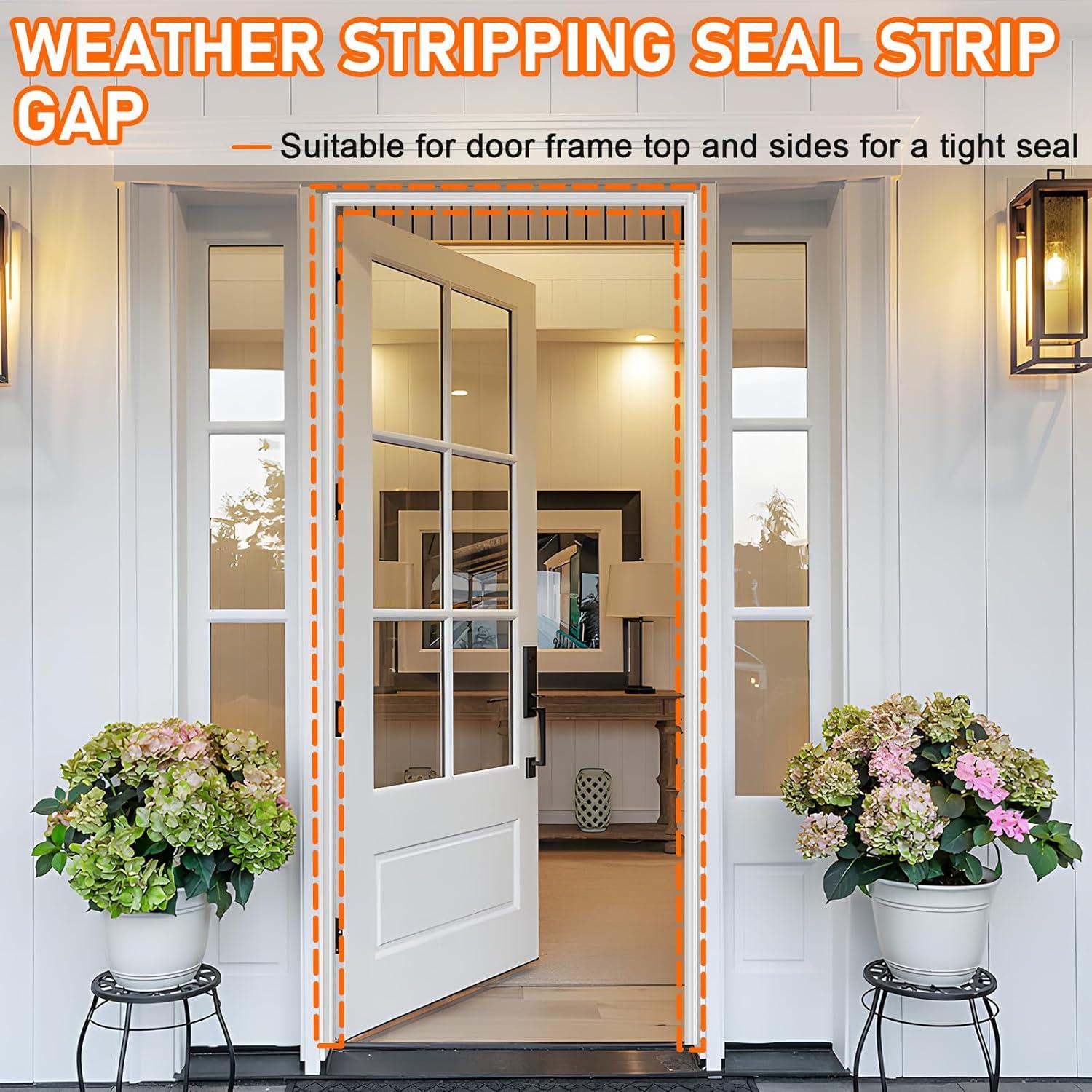 Sellador de Puerta Autoadhesivo Ormein 7m Silicona Blanco