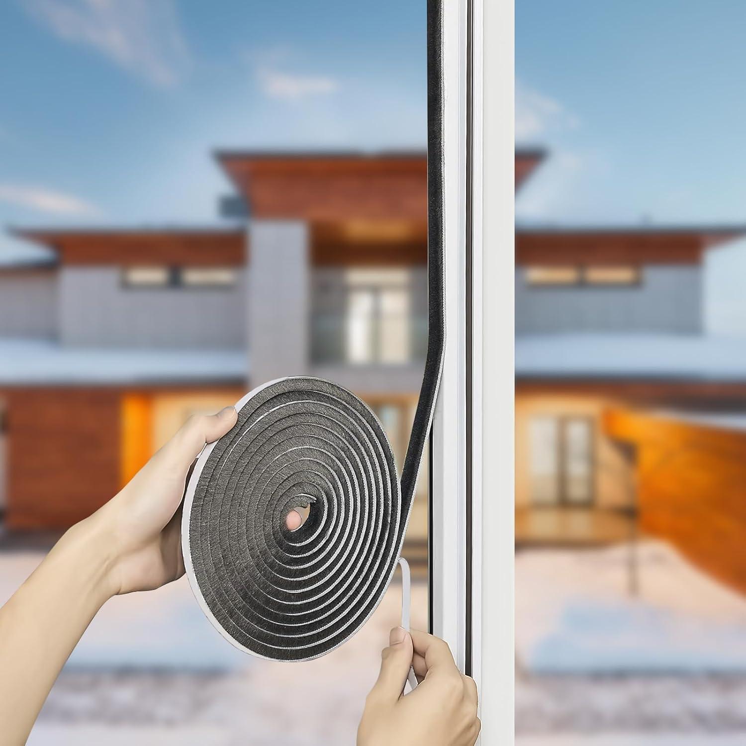 Tira de Sellado Autoadhesiva Funnytek 10m x 0.89cm Gris