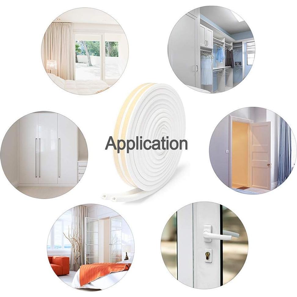 Sellado de Climas Interior Zophen 6.0m Espuma Aislante Blanco