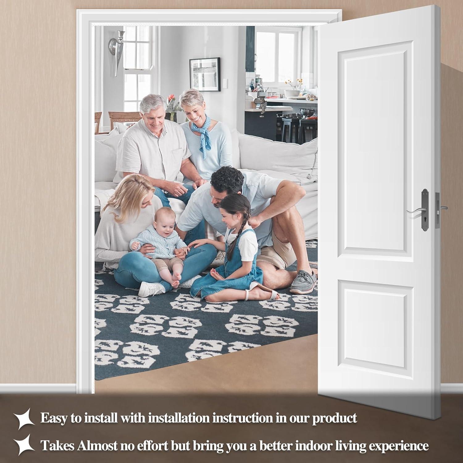 Tira de sellado para puertas Bouiexye 40 pies blanca a prueba de sonido