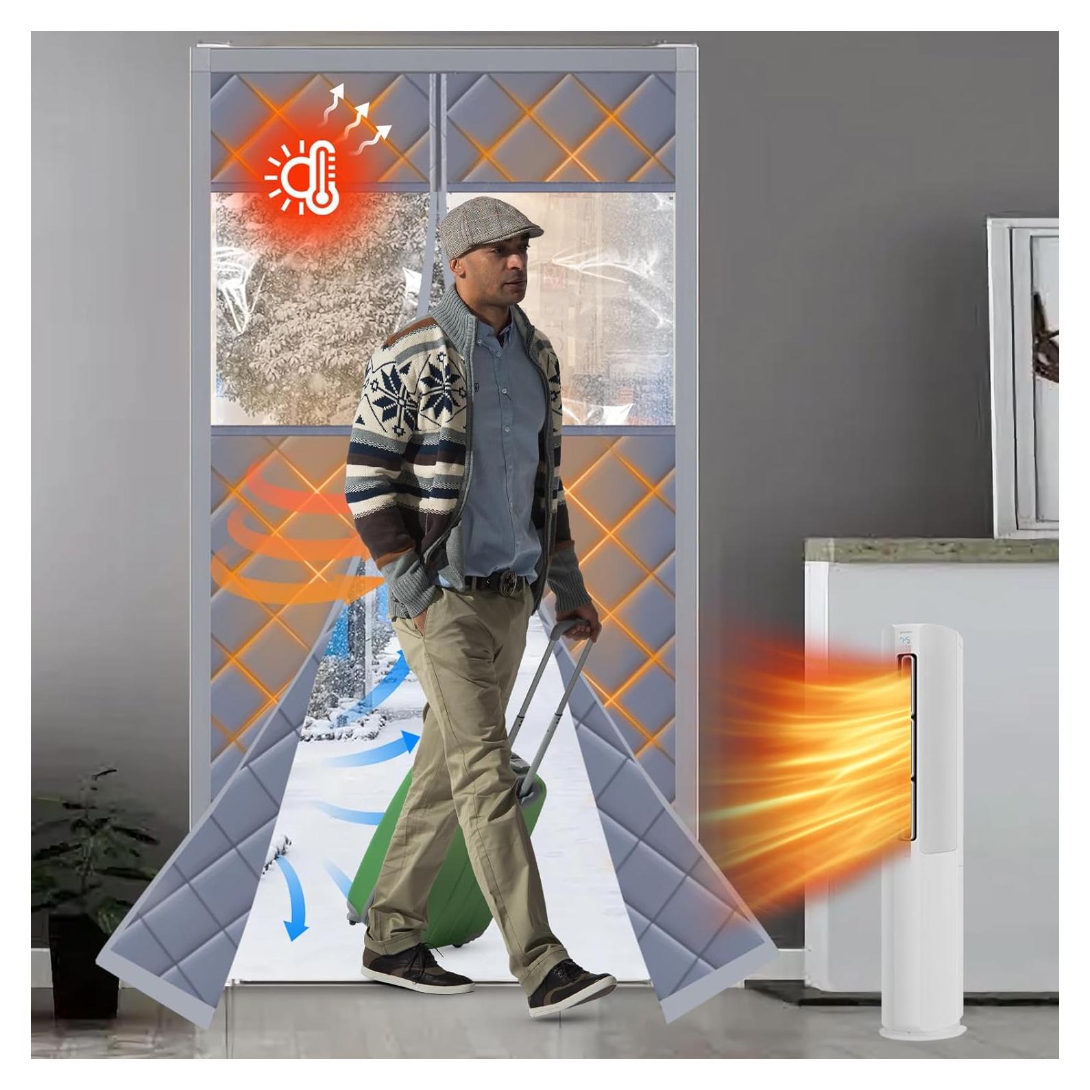 Cortina Térmica Aislante ZEIWEO 36x82" Algodón Grueso