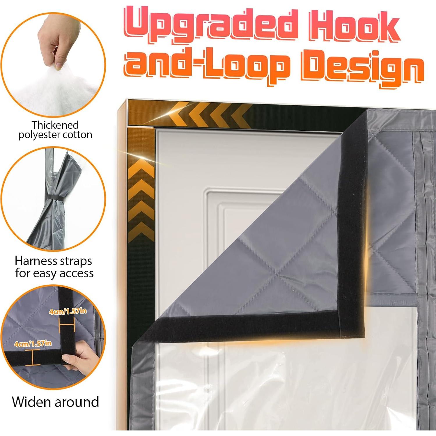 Cortina Térmica Aislante ZEIWEO 36x82" Algodón Grueso