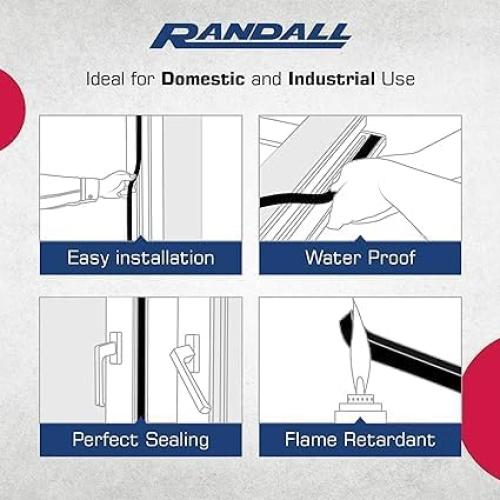 Cinta Adhesiva de Espuma Randall 6.35mm x 19.05mm x 5.18m