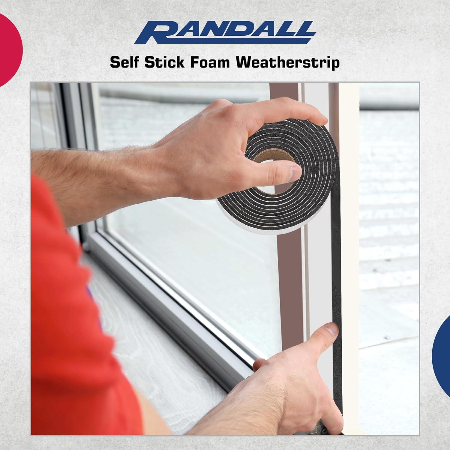 Cinta Adhesiva de Espuma Randall 6.35mm x 19.05mm x 5.18m