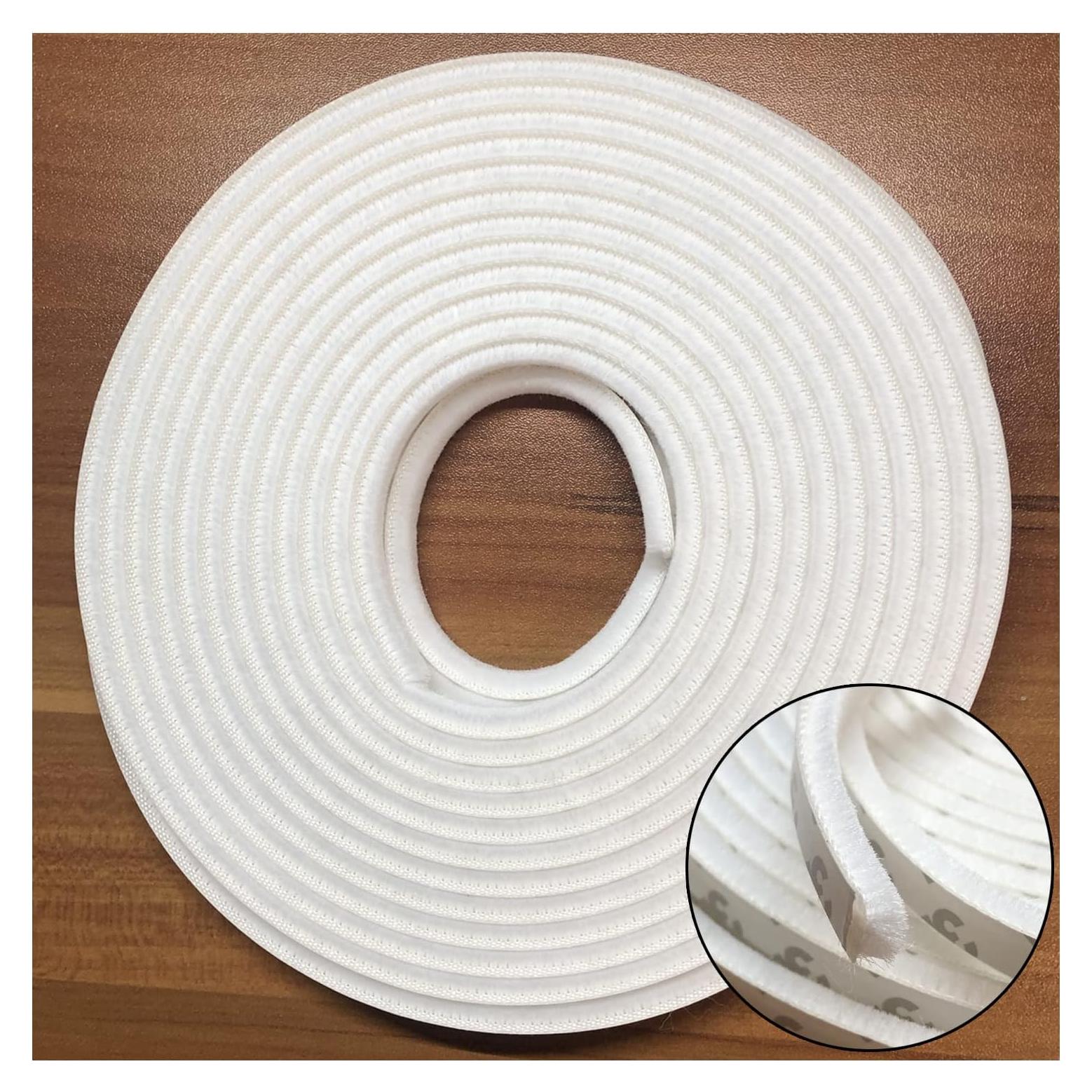 Cepillo de Sellado Zhilokdor 5m x 9mm Aislamiento Blanco