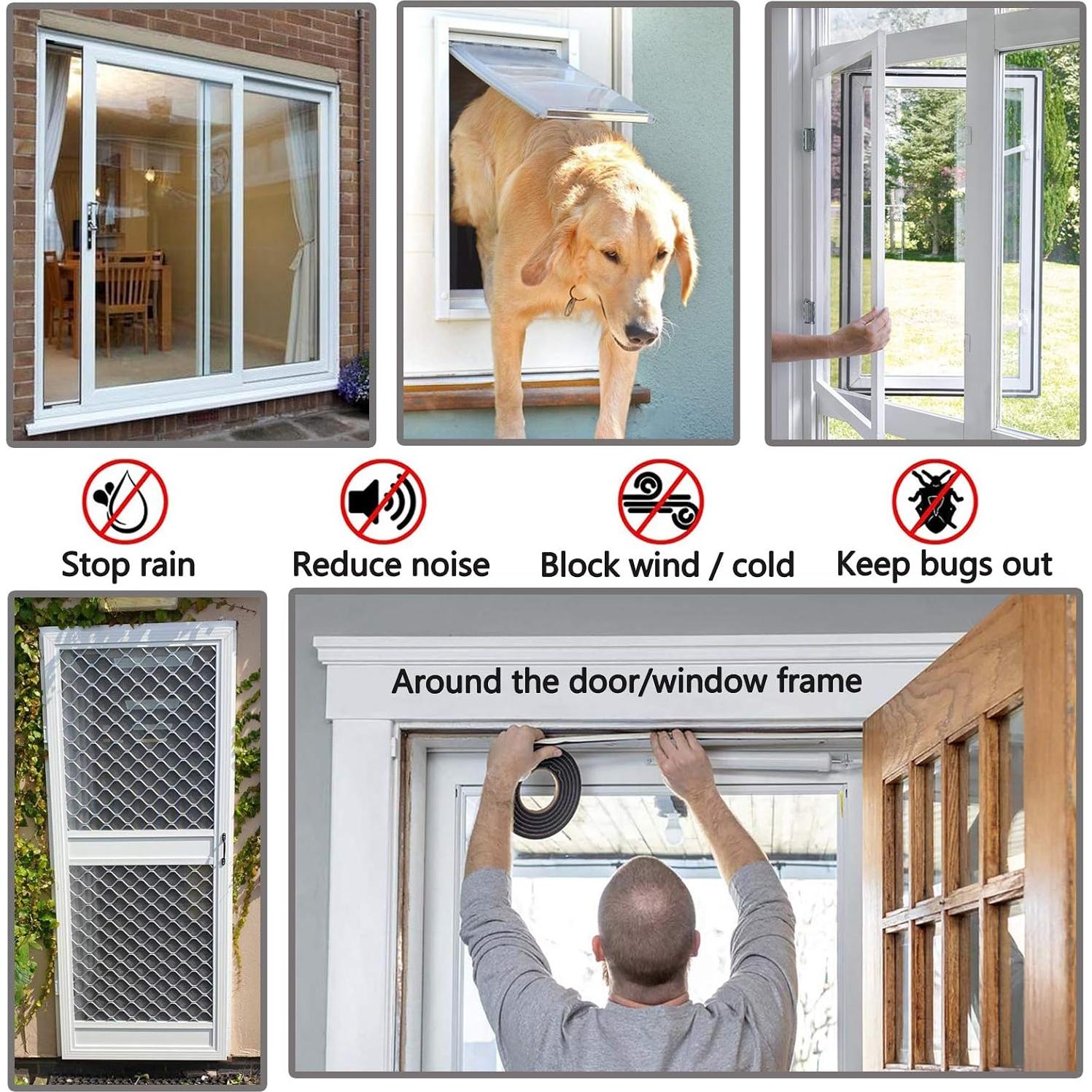 Cepillo de Sellado Zhilokdor 5m x 9mm Aislamiento Blanco