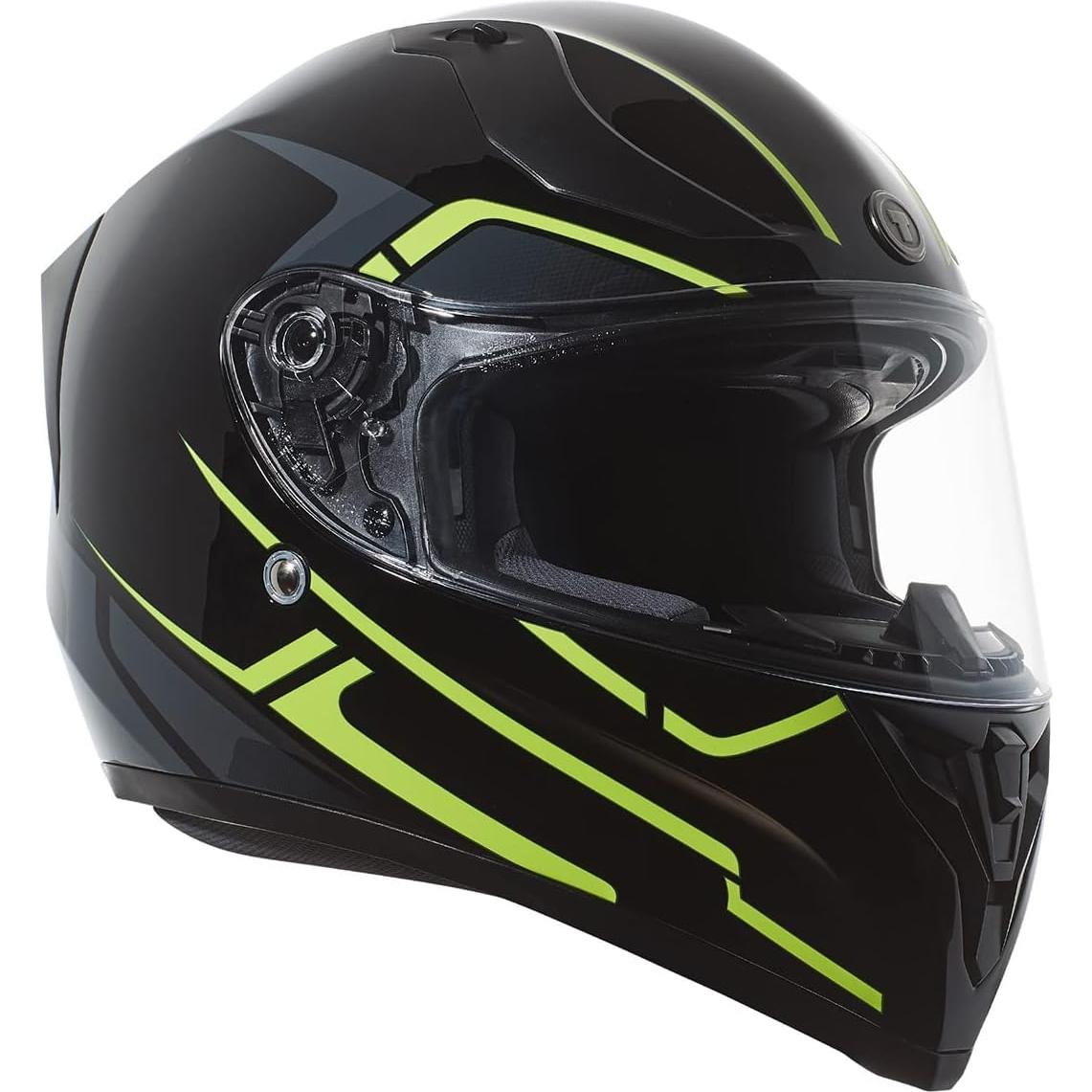 Casco Bluetooth TORC T15B Mediano Negro Amarillo Rush