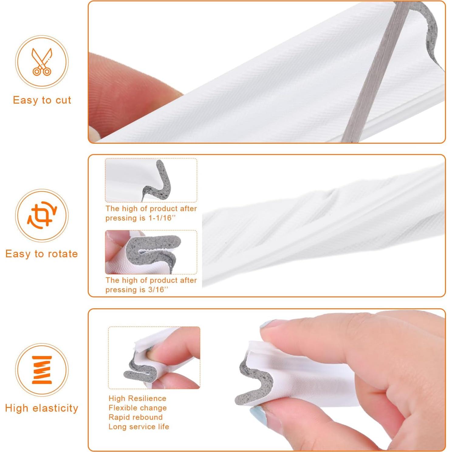 Burlete para Puerta Kerf Blanco 26 pies Aislante Acústico