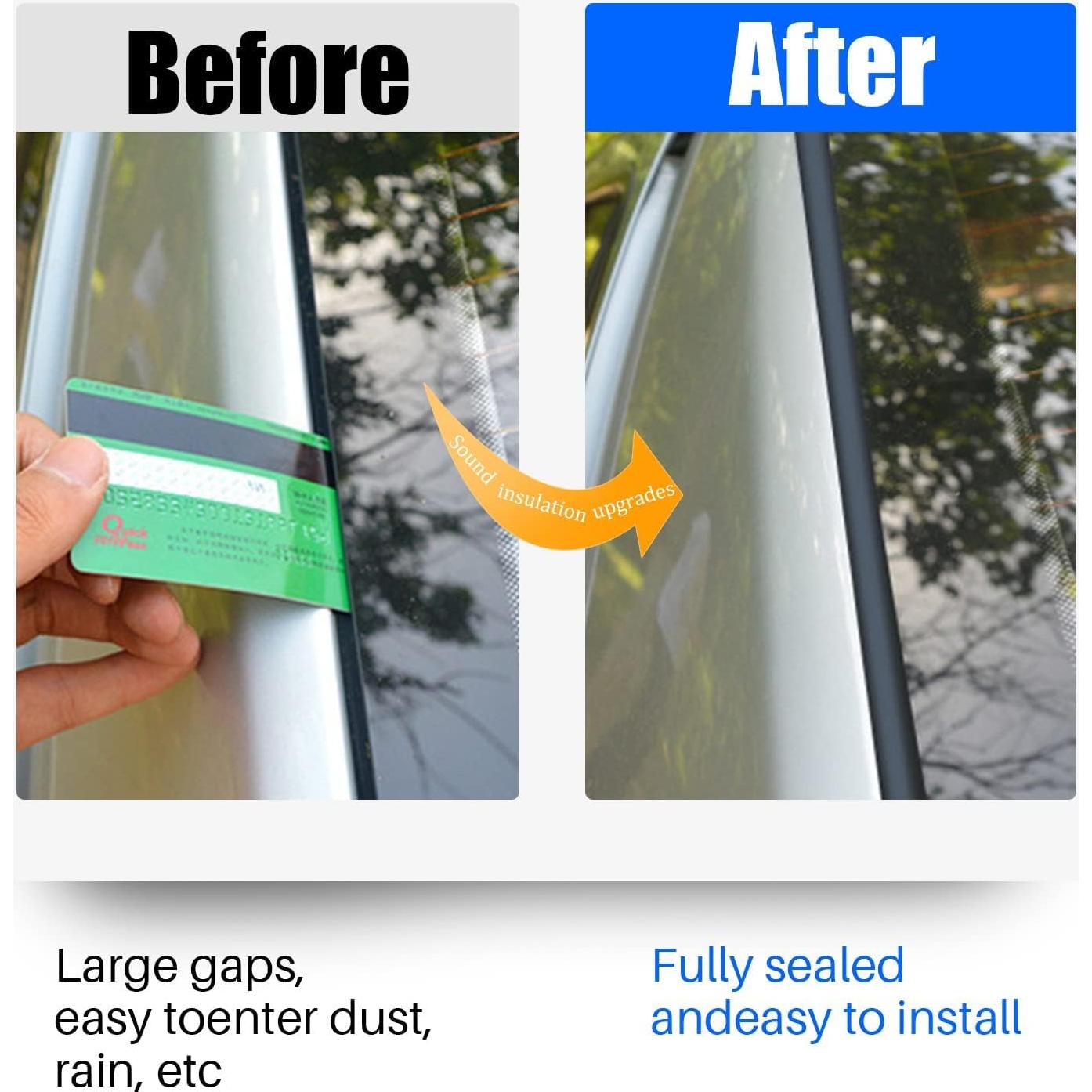 Tira de Sellado para Puerta de Coche Smeyta 4.88m Goma Negra