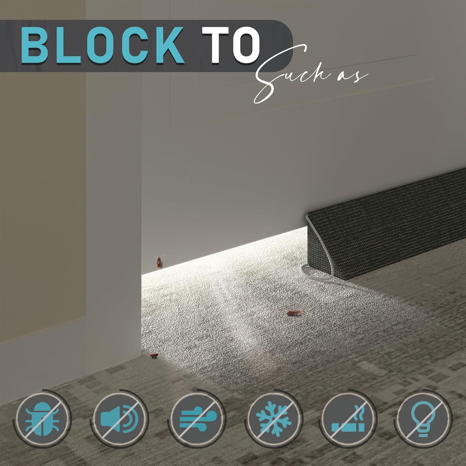 Bloqueador de Corrientes de Aire Triangular SYIPO 89.9 cm Marrón