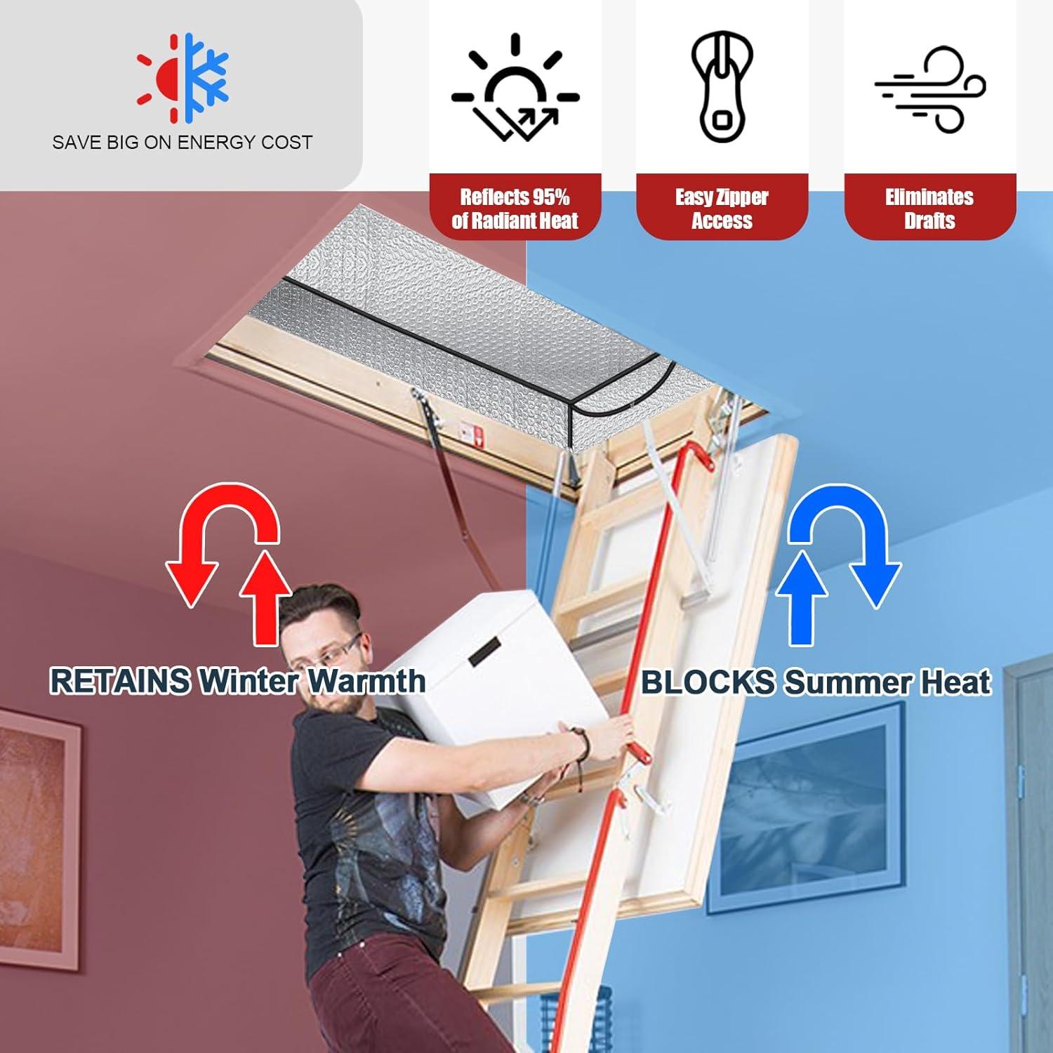 Cubierta de Aislamiento para Puerta de Ático 63.5x137.2cm