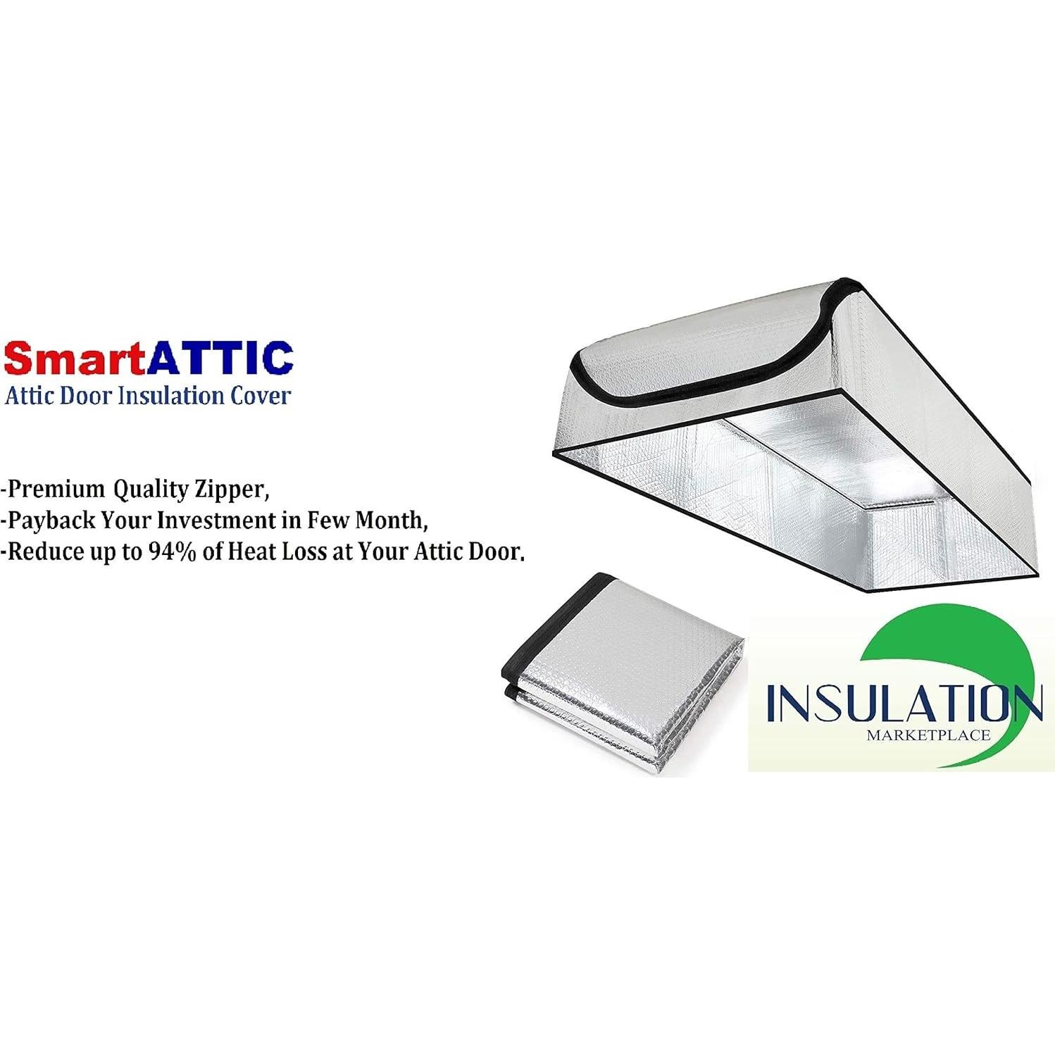 Cubierta de Aislamiento para Puerta de Ático R-15 Aluminio 152x76 cm