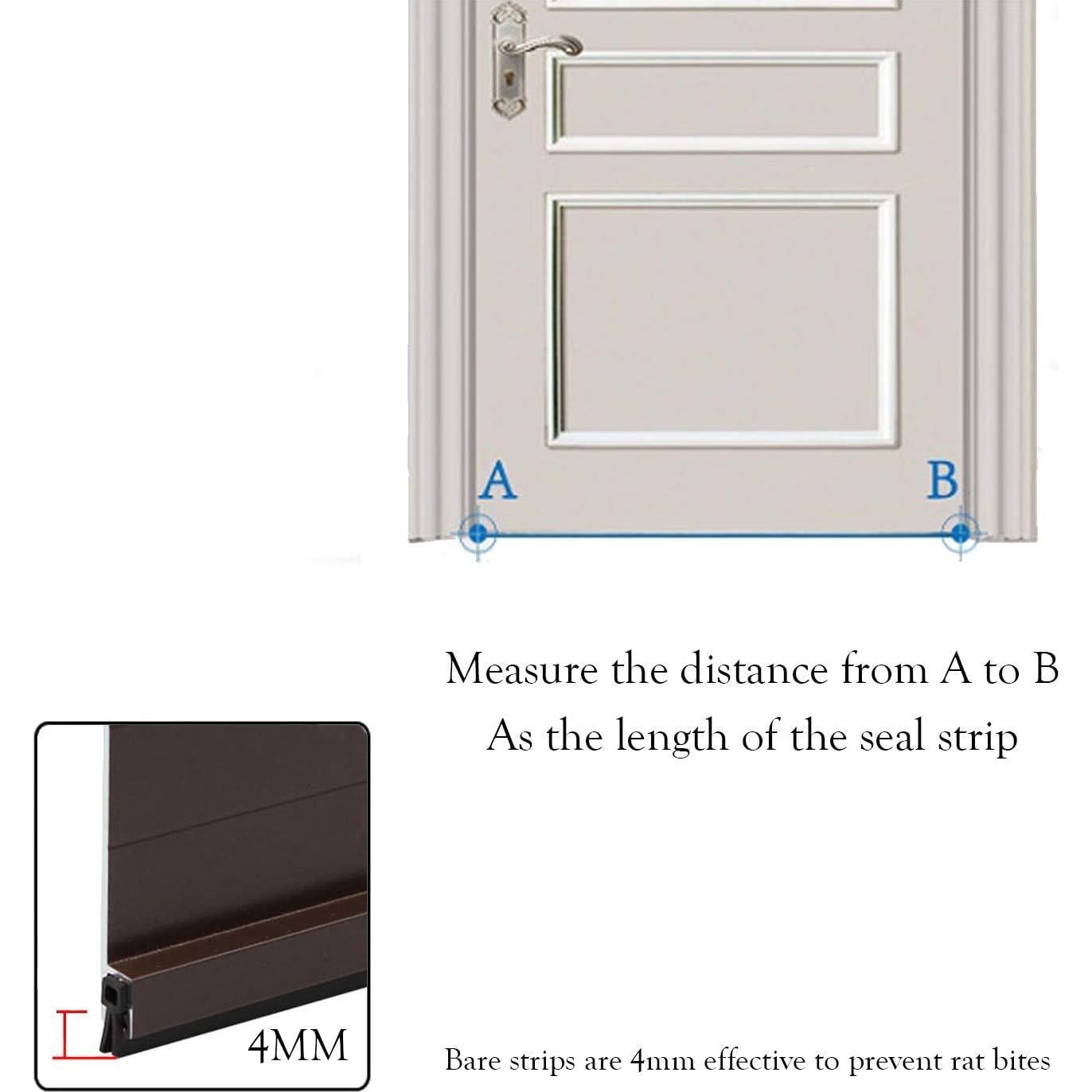 Tapón de Corrientes para Puerta BAINING 91.44 cm Aluminio Marrón