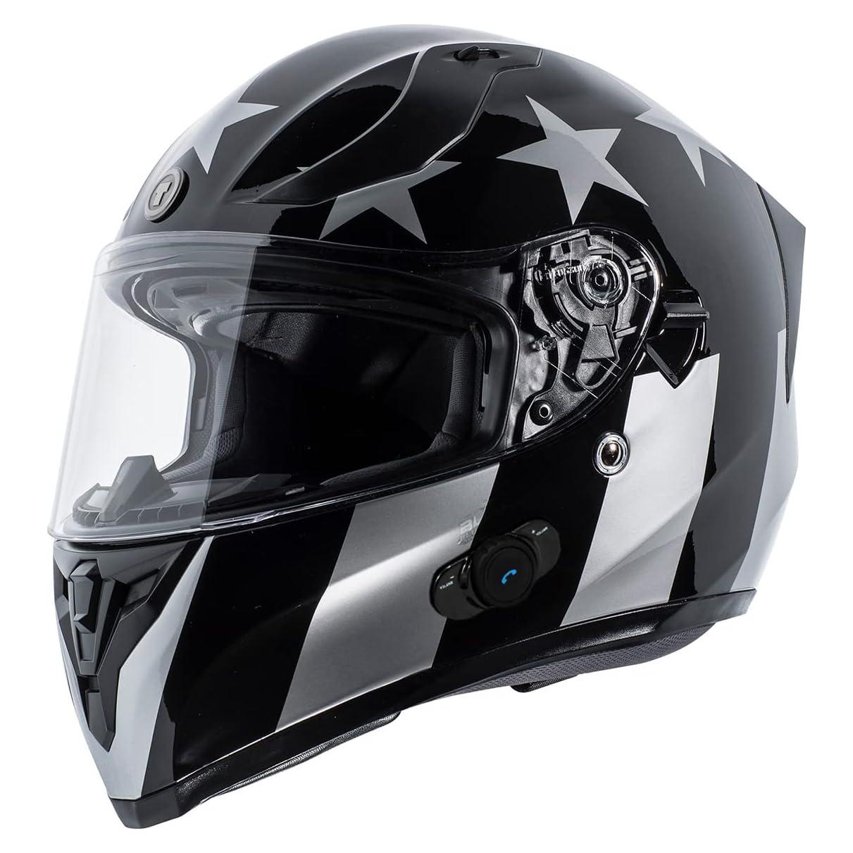 Casco Integrado TORC T15B Bluetooth Negro Brillante