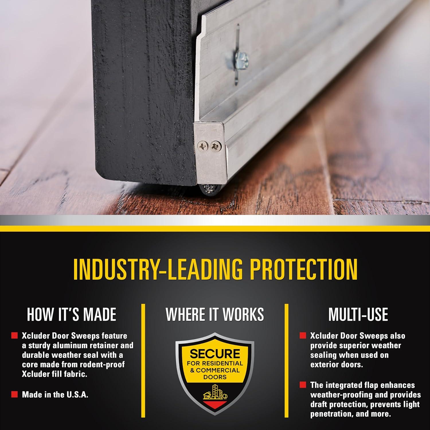 Barrera de Puerta Xcluder Versa-Line 91 cm Aluminio Natural