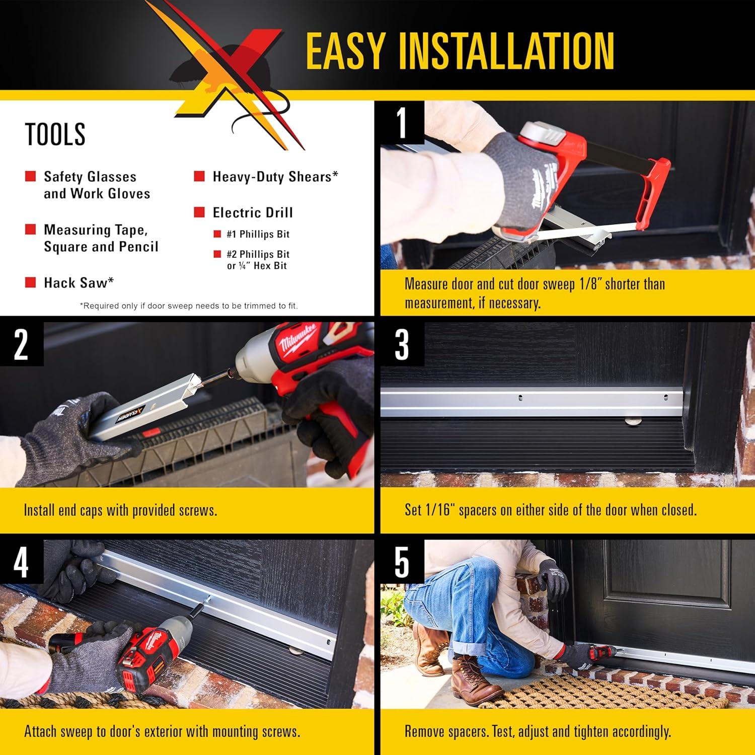 Barrera de Puerta Xcluder 91.44 cm a Prueba de Ratas 2-Pack
