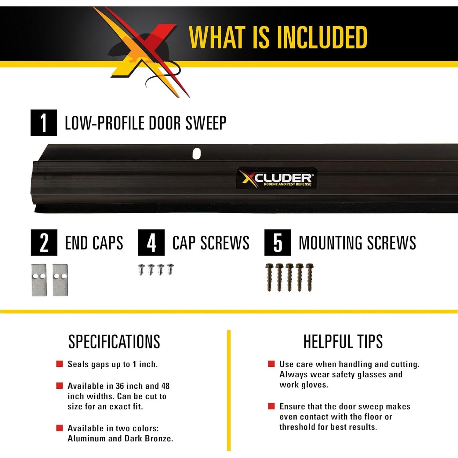 Barrera de Puerta Xcluder 91.44 cm a Prueba de Ratas
