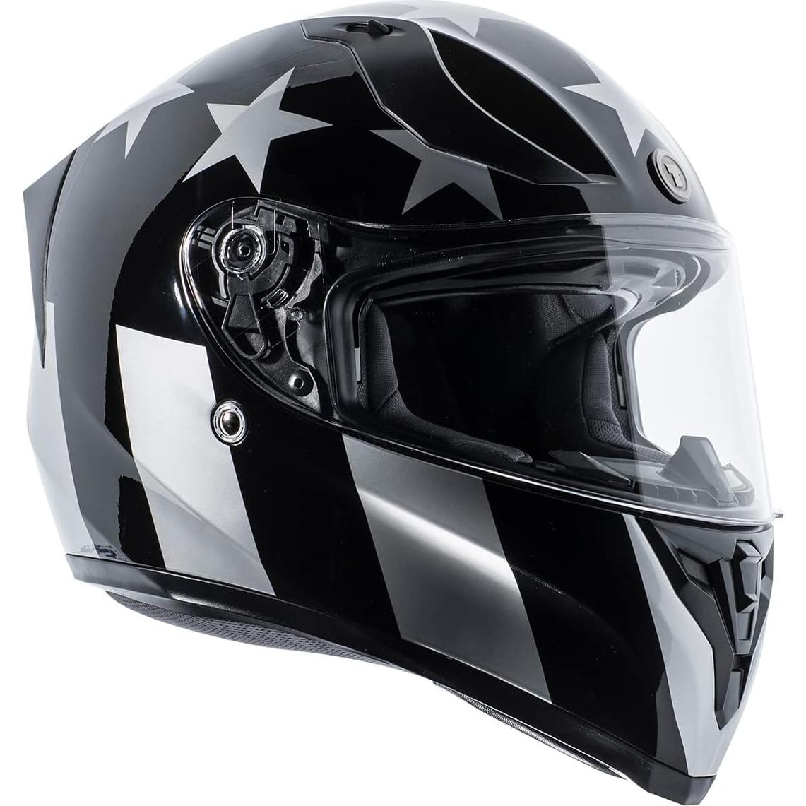 Casco Integral TORC T15B Bluetooth Moto Negro Brillante