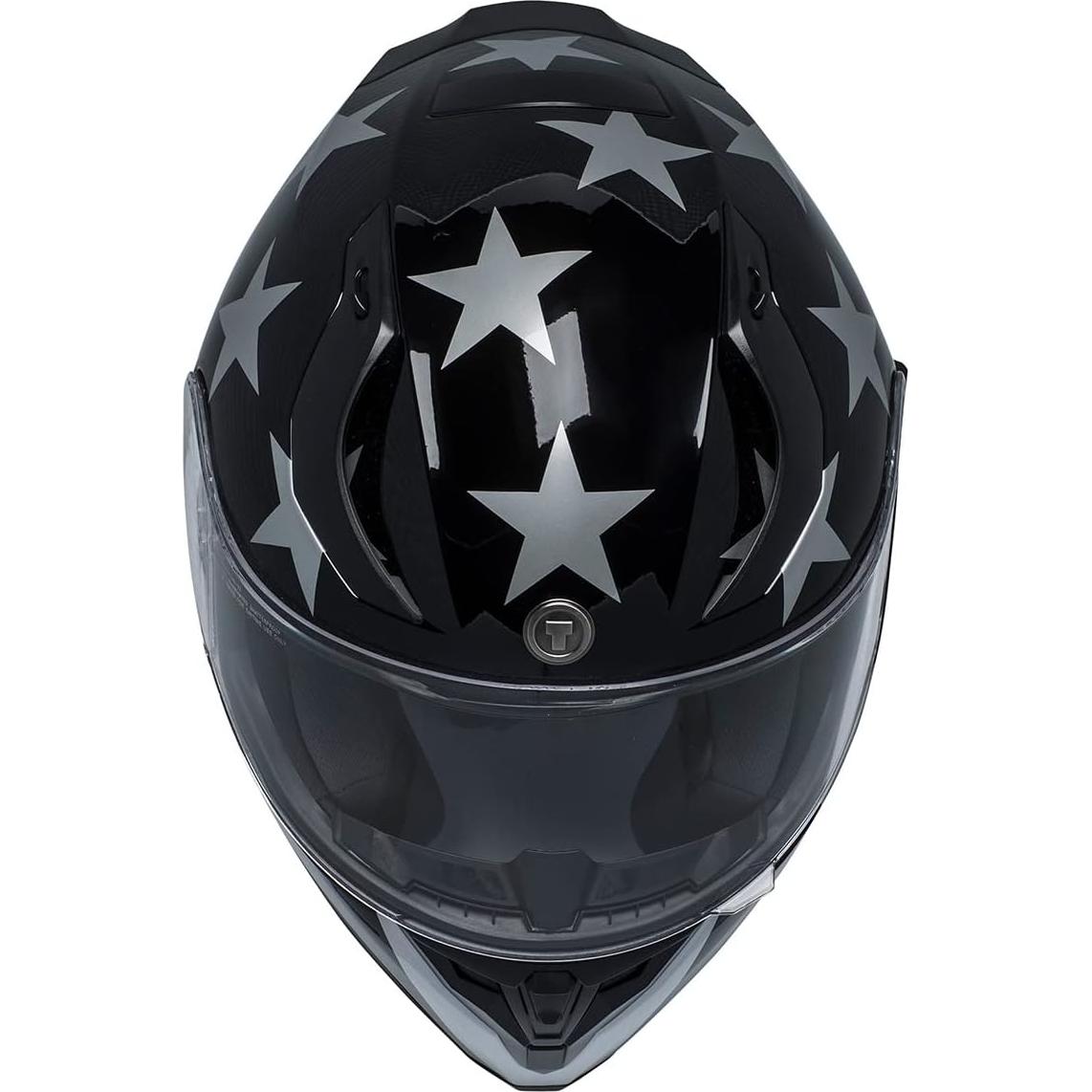 Casco Integral TORC T15B Bluetooth Moto Negro Brillante
