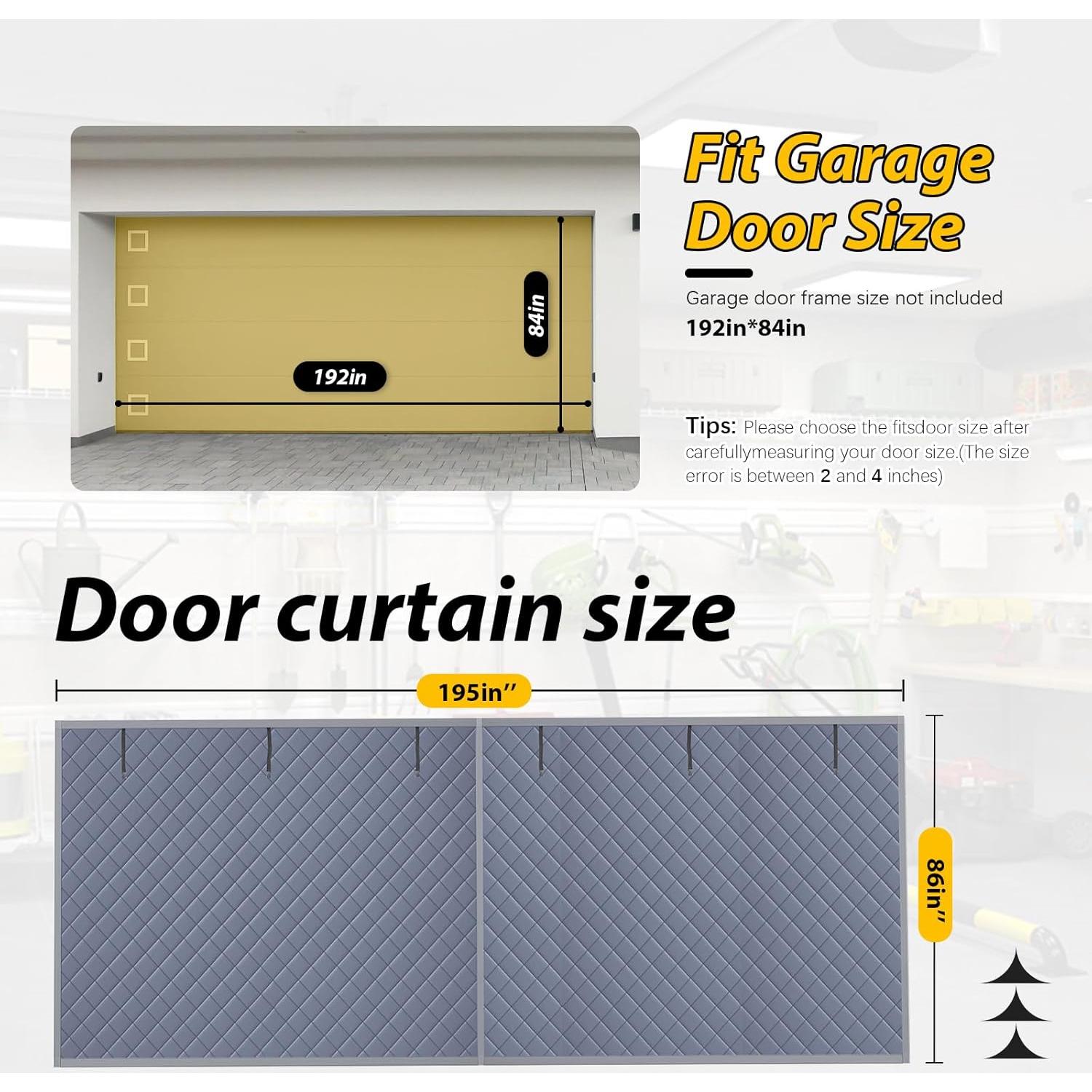 Cortina Aislante para Puerta de Garaje ABVRUN 4.88x2.13m
