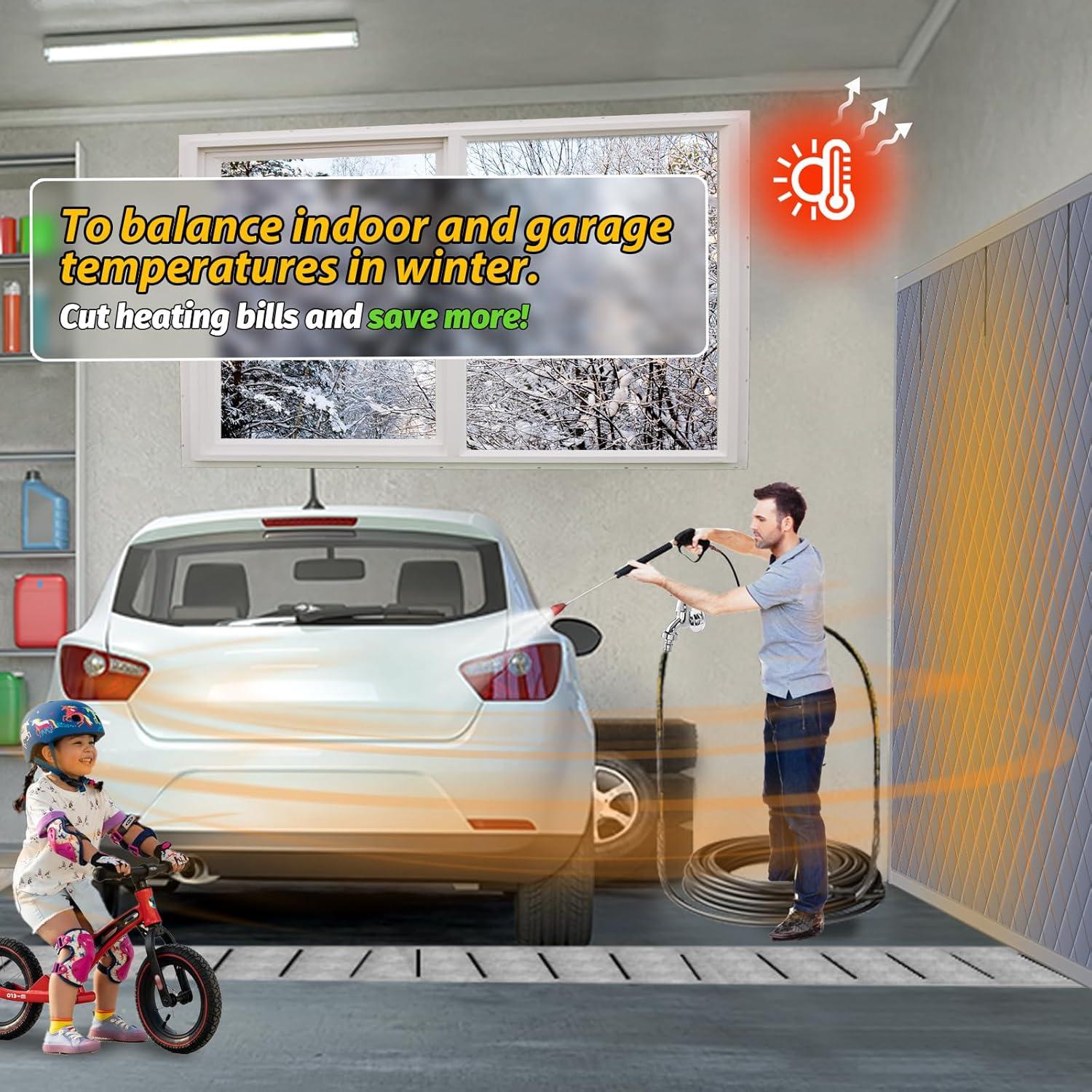 Cortina Aislante para Puerta de Garaje ABVRUN 4.88x2.13m