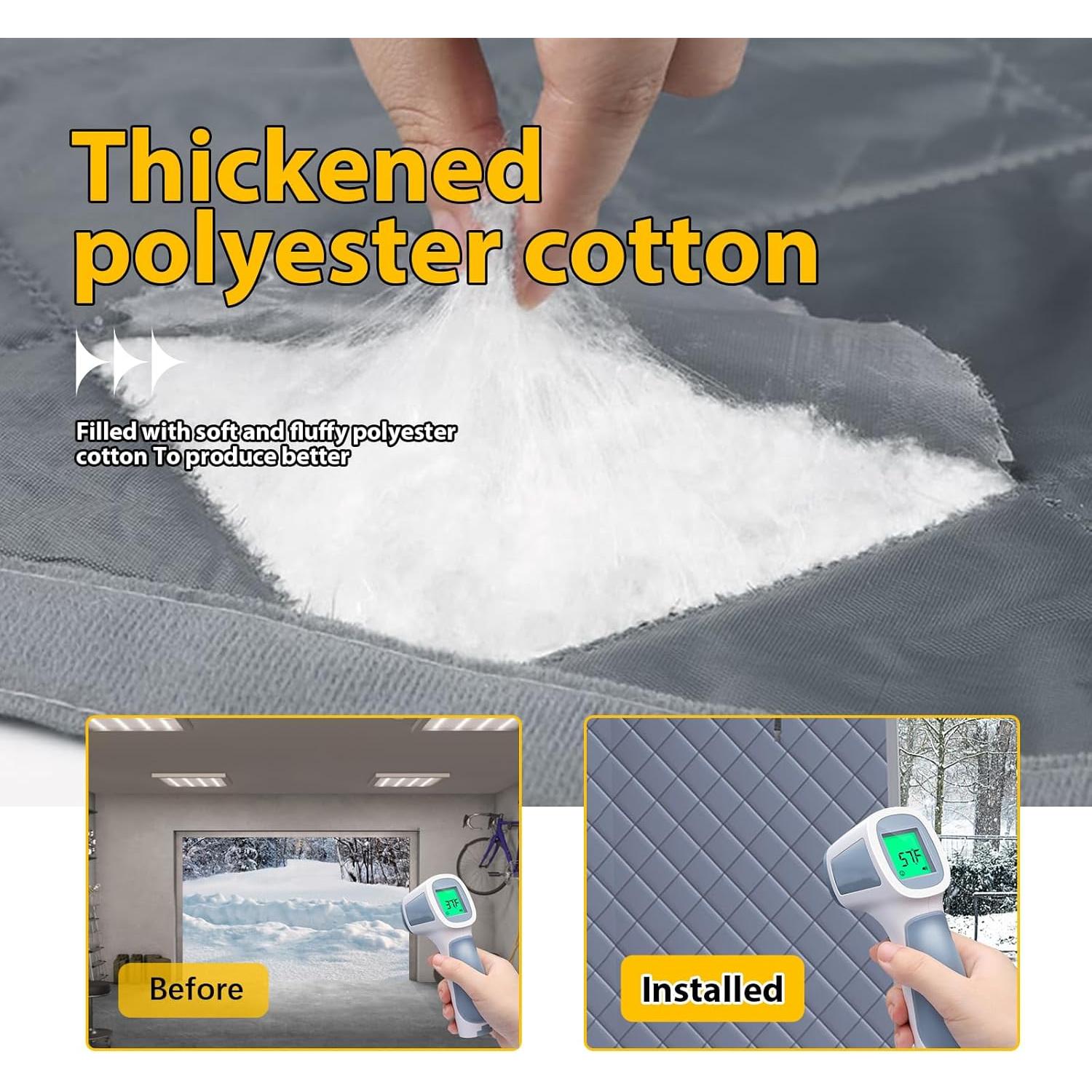 Cortina Aislante para Puerta de Garaje ABVRUN 4.88x2.13m