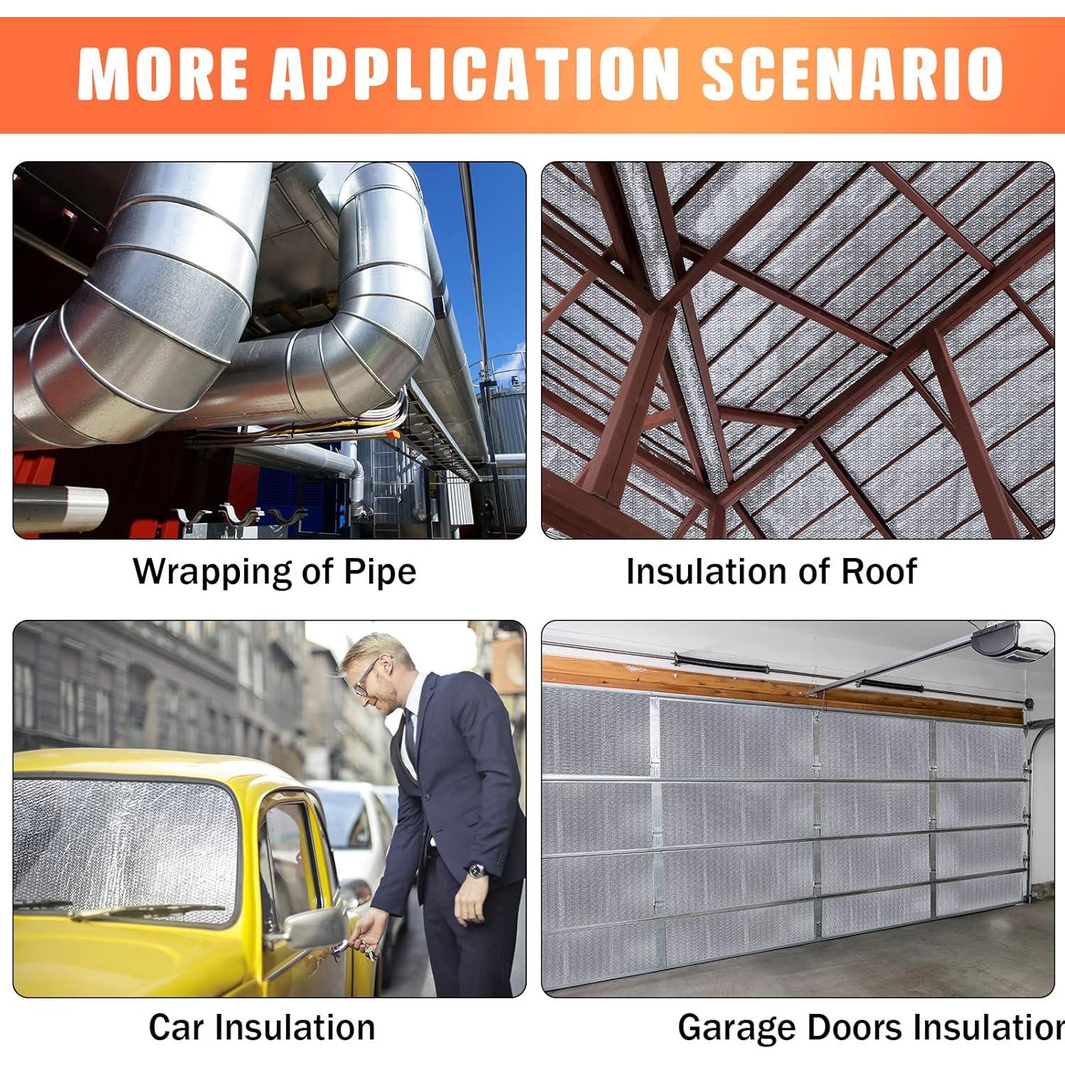 Kit de Aislamiento Térmico para Puertas de Garaje Gerrii 8 Pcs 61x122 cm