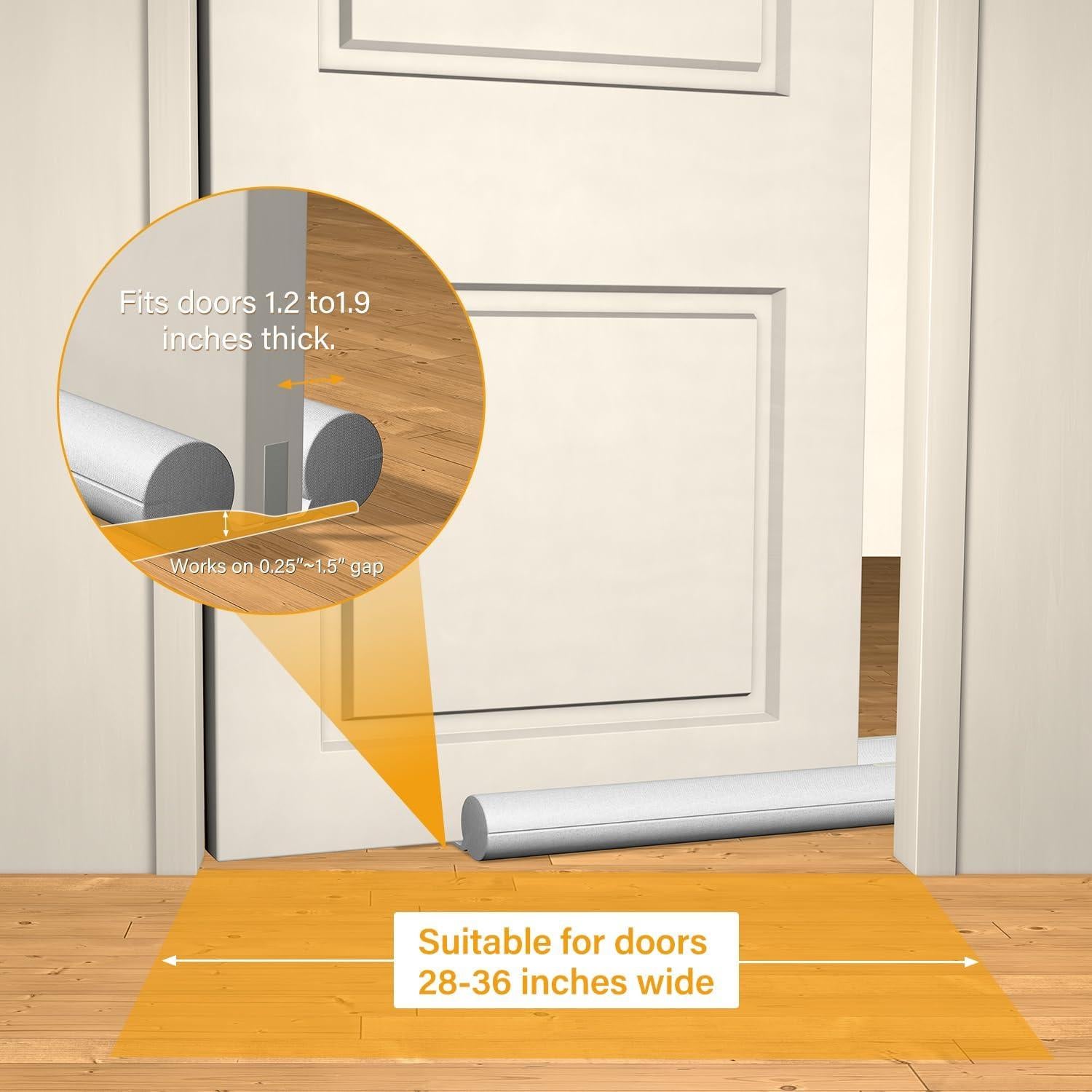 Sellador de Corrientes de Aire para Puertas Shouken 91.44 cm Gris