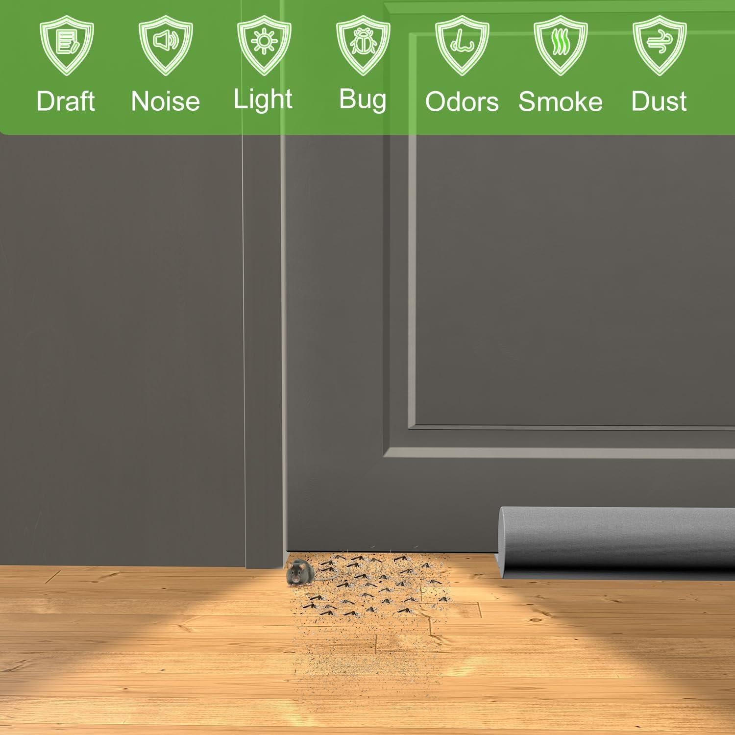 Sellador de Corrientes de Aire para Puertas Shouken 91.44 cm Gris