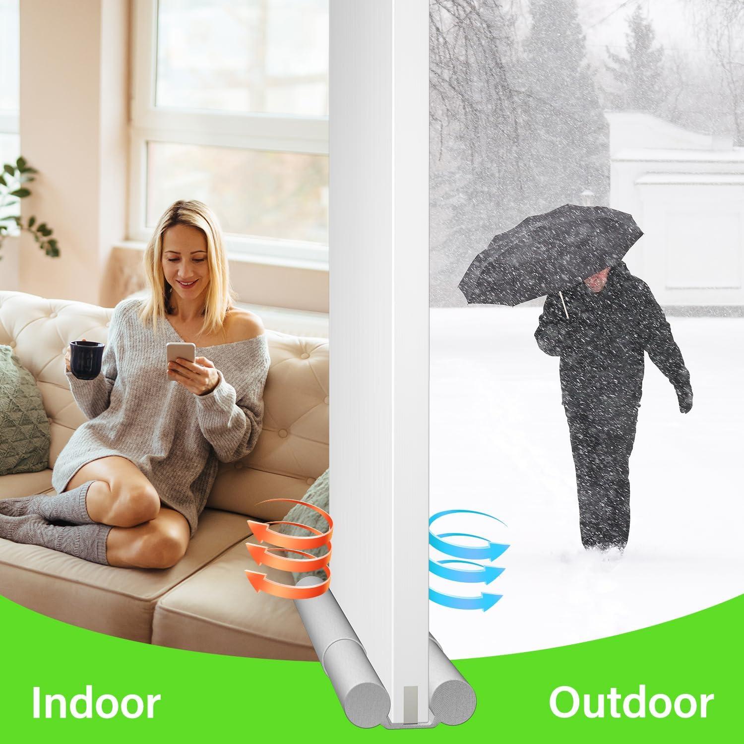 Sellador de Corrientes de Aire para Puertas Shouken 91.44 cm Gris