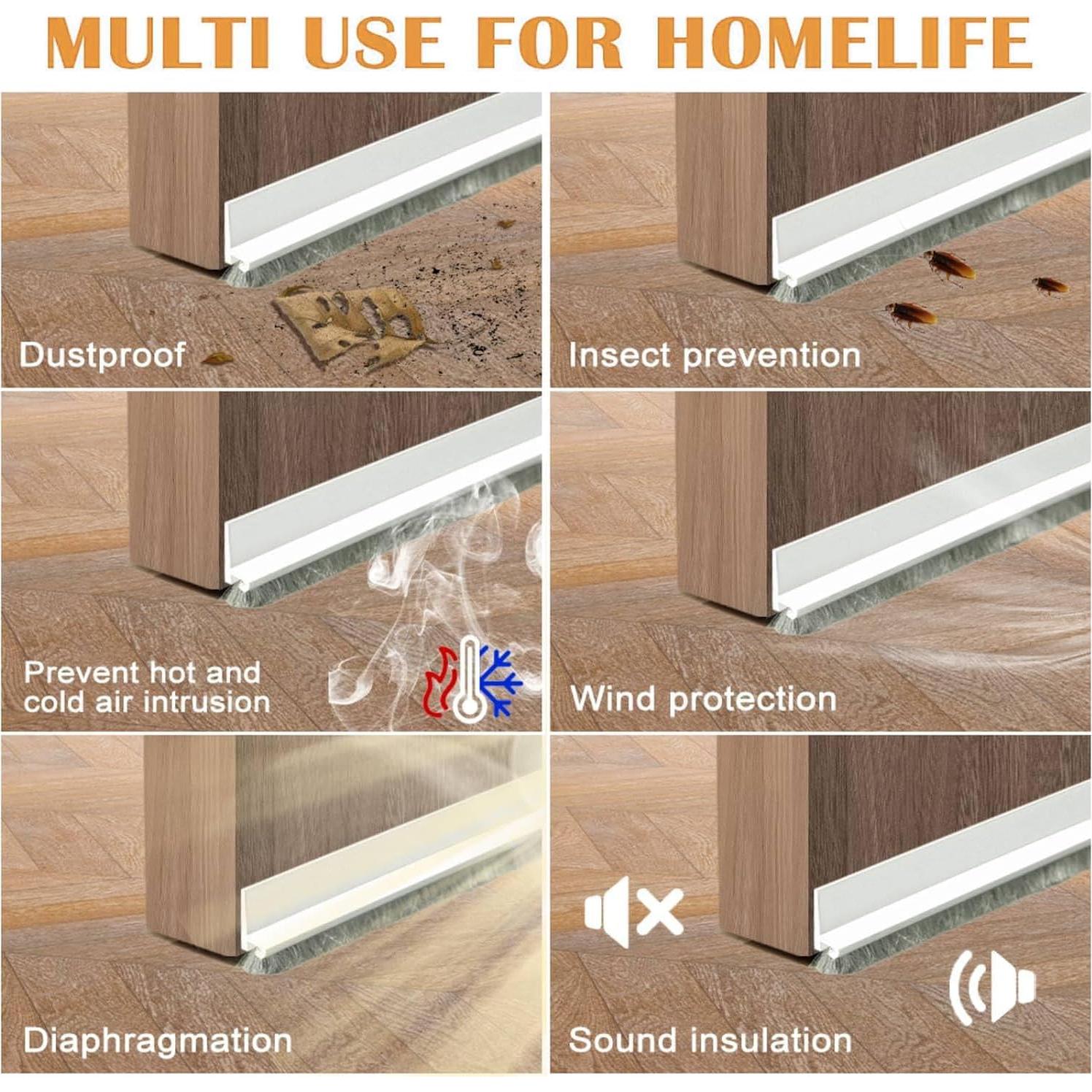 Barrido de puerta Jiyocy 99.8 cm con cepillo y sellador