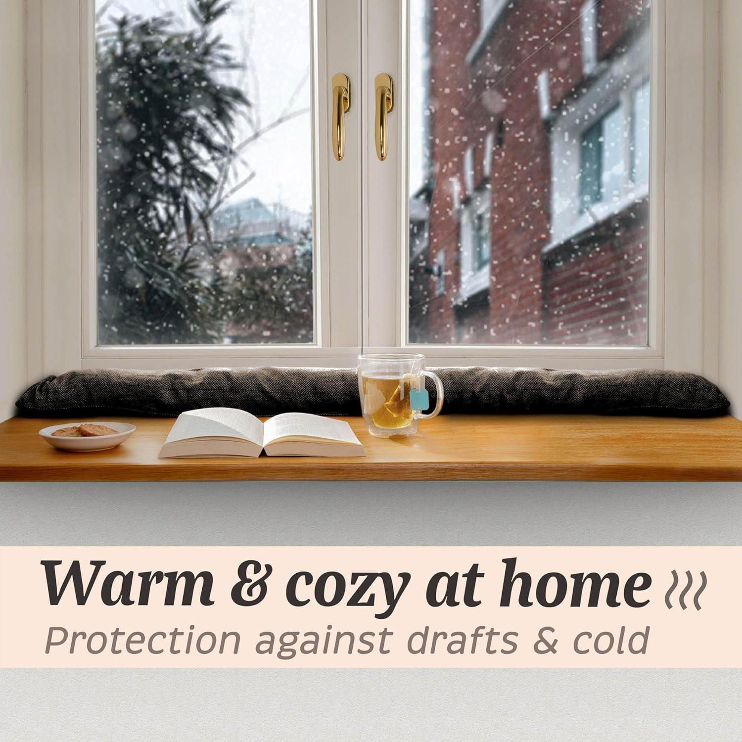 Detenedor de Corrientes Praknu 119 cm Gris - Bloqueador de Puertas