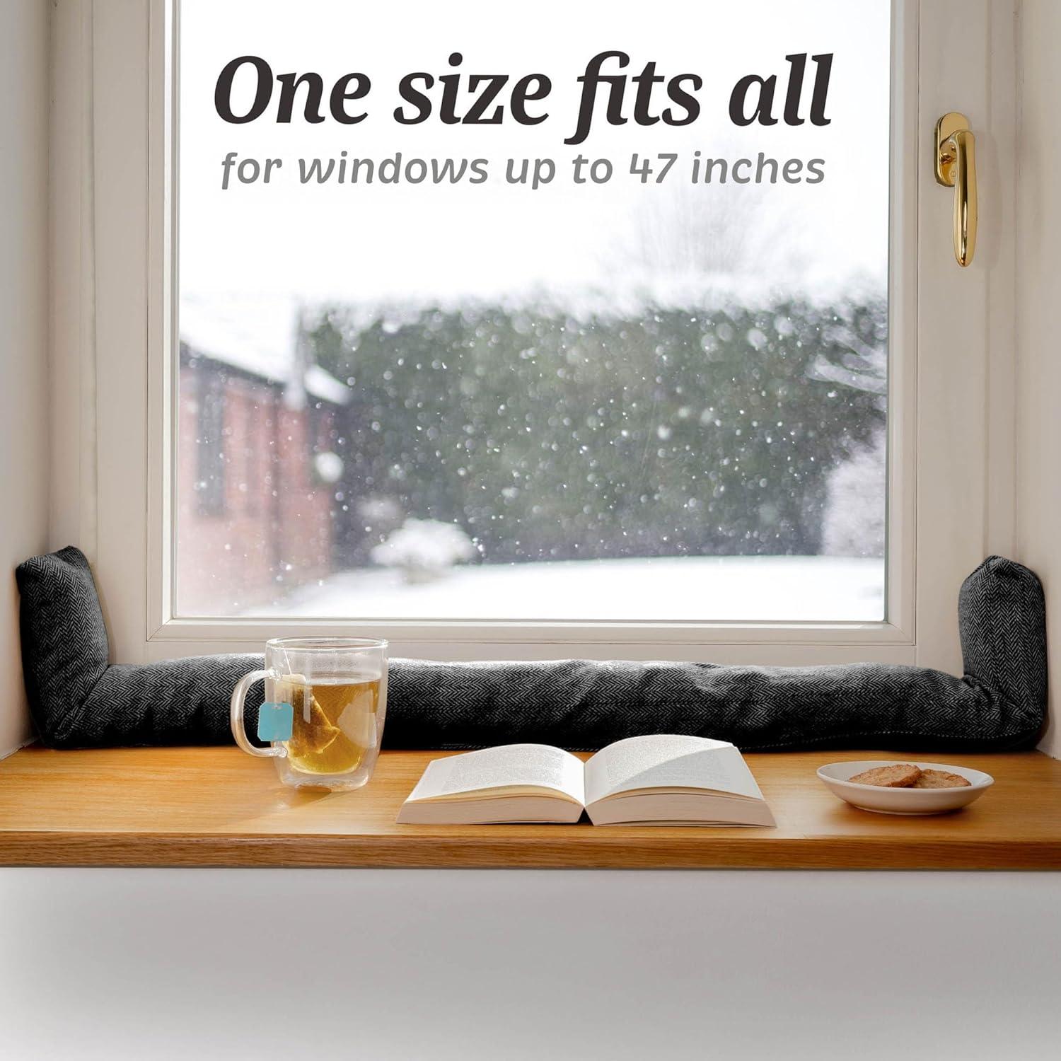 Detenedor de Corrientes Praknu 119 cm Gris - Bloqueador de Puertas