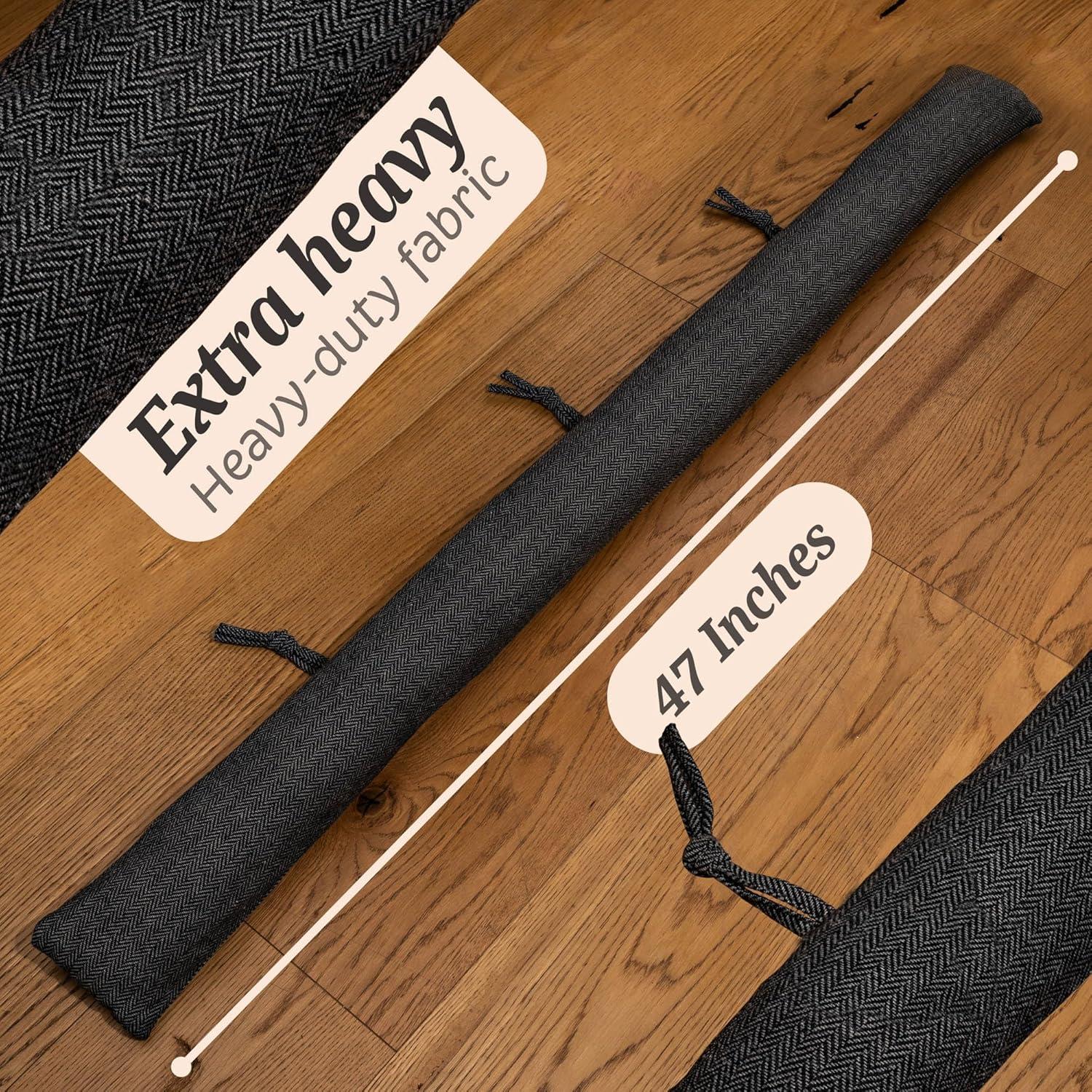 Detenedor de Corrientes Praknu 119 cm Gris - Bloqueador de Puertas