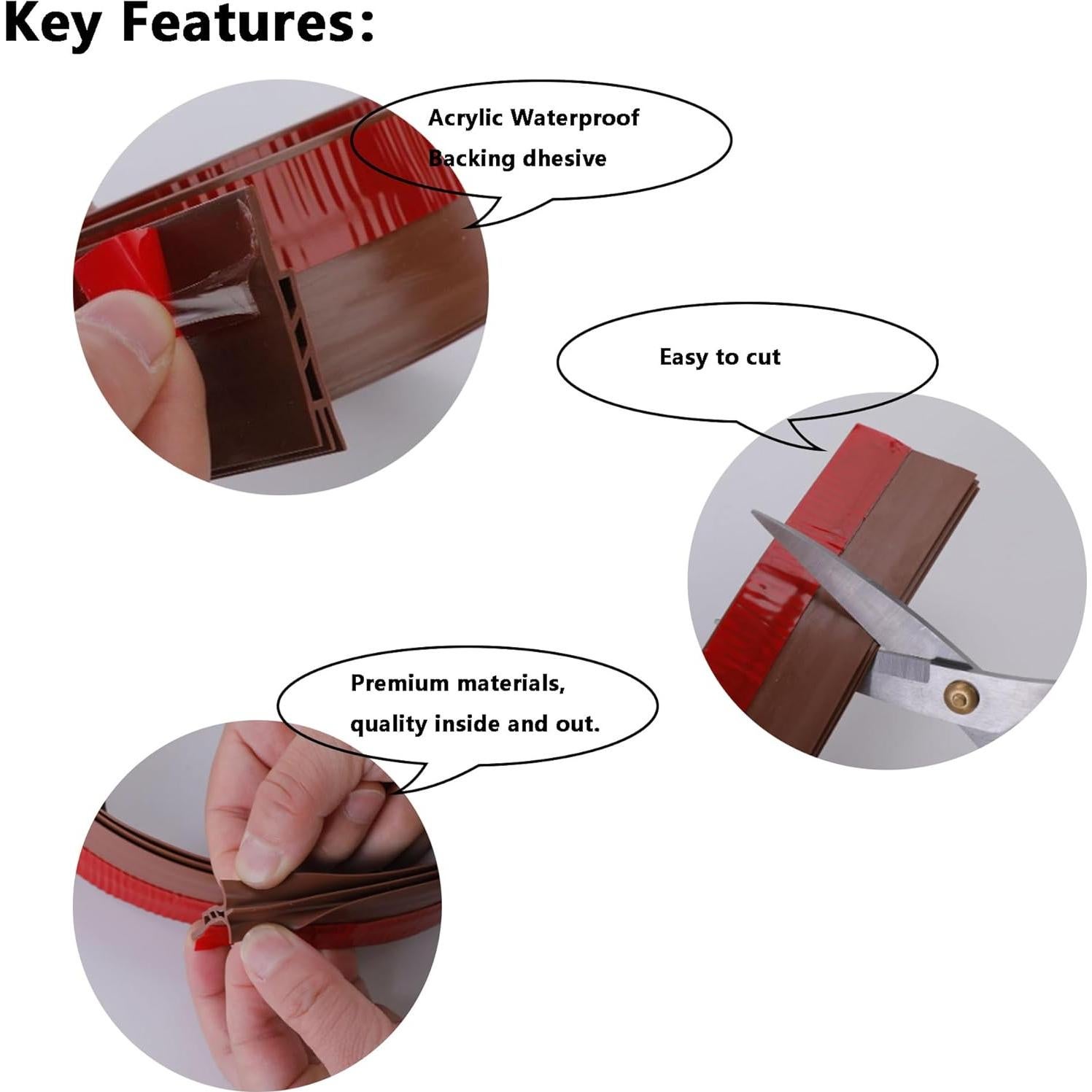 Detenedor de Corrientes de Aire DOHUG 1m Blanco - Bloqueador de Puertas