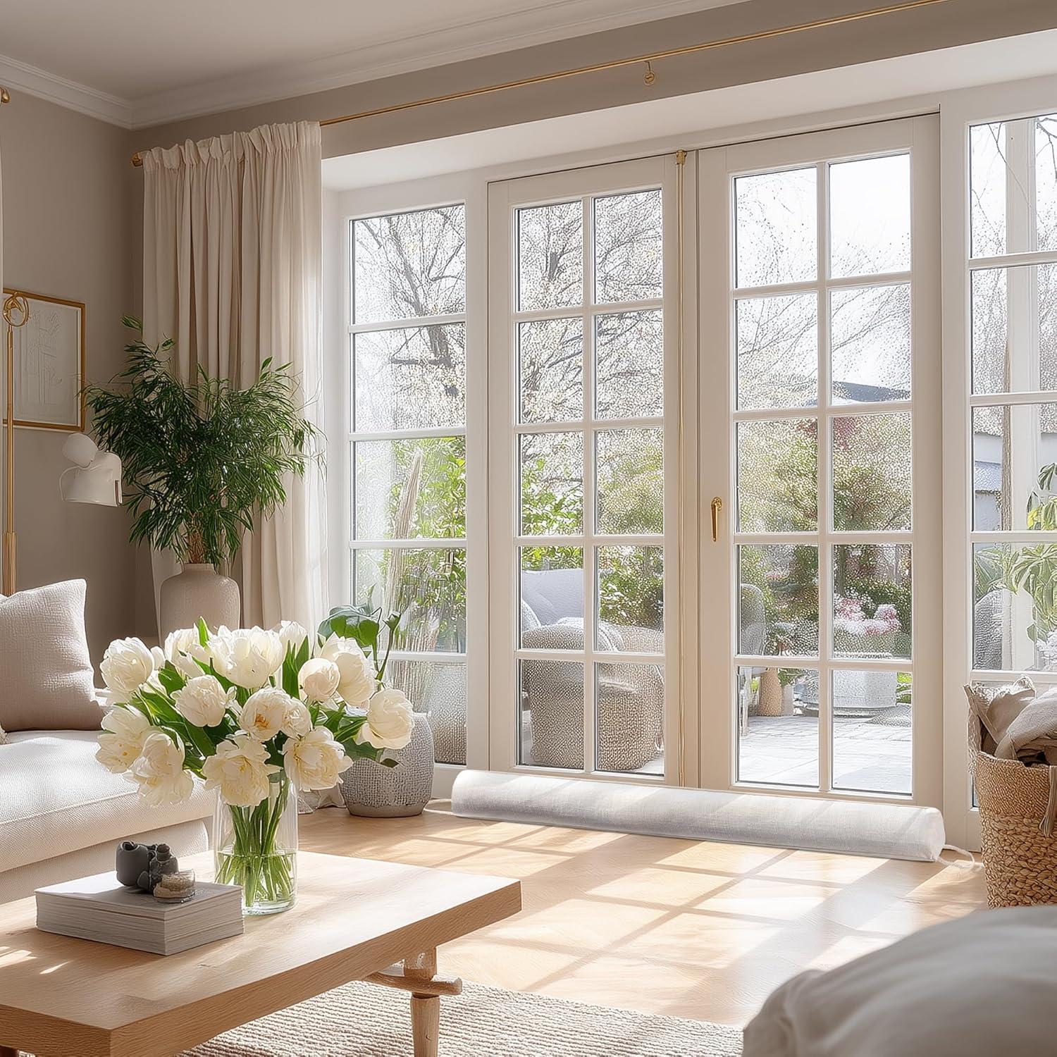 Freno de Corriente Sunolga 96.5 cm Beige Aislante Acústico