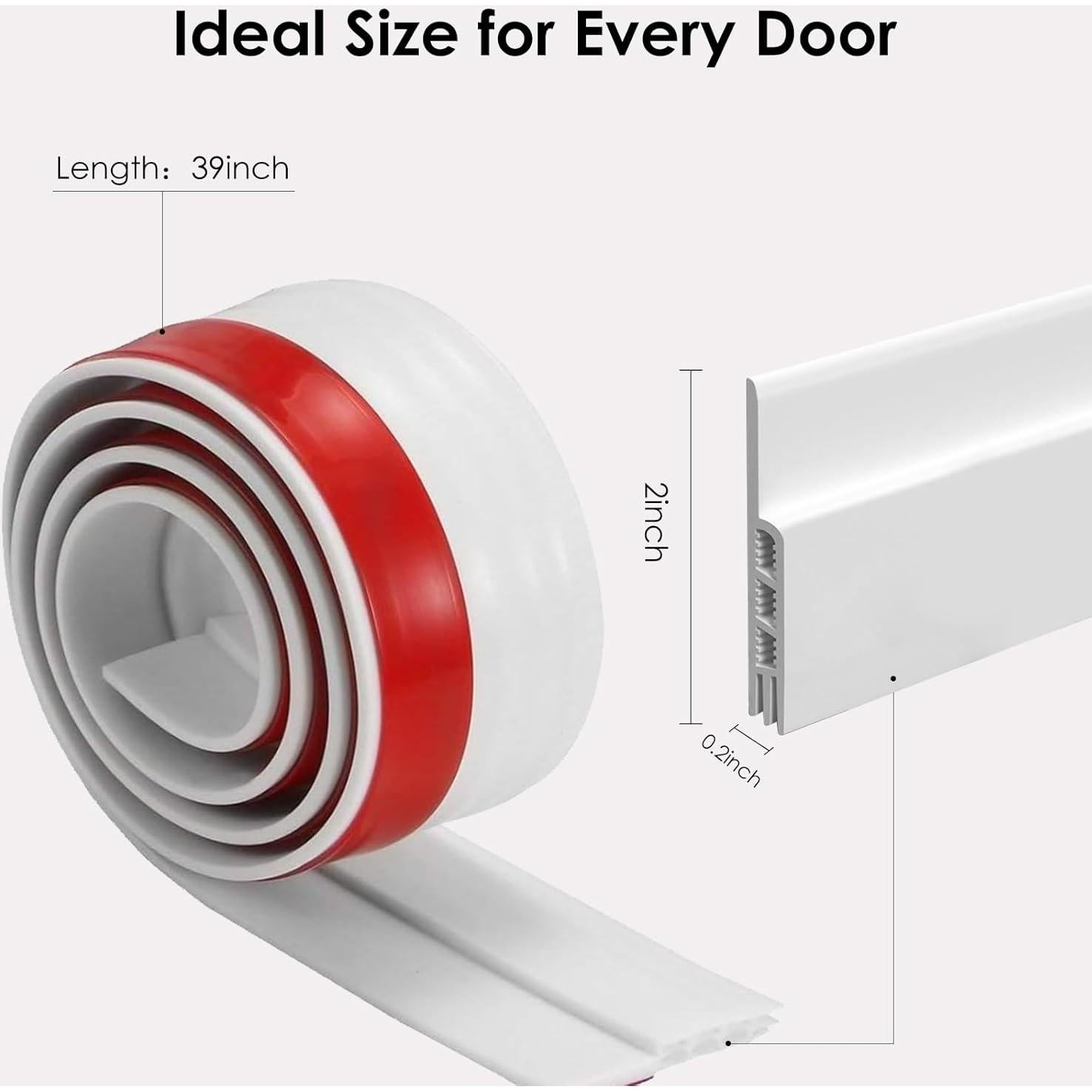 Detenedor de Corrientes de Aire de Silicona XIAOHEMIAO 5.08cm x 99.06cm