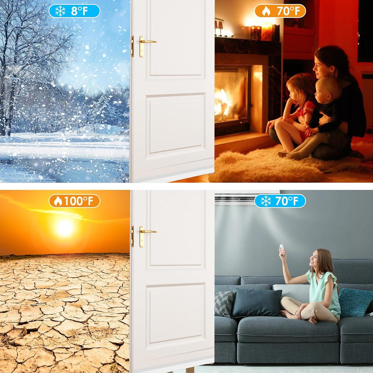 Detenedor de Corrientes de Aire de Silicona XIAOHEMIAO 5.08cm x 99.06cm