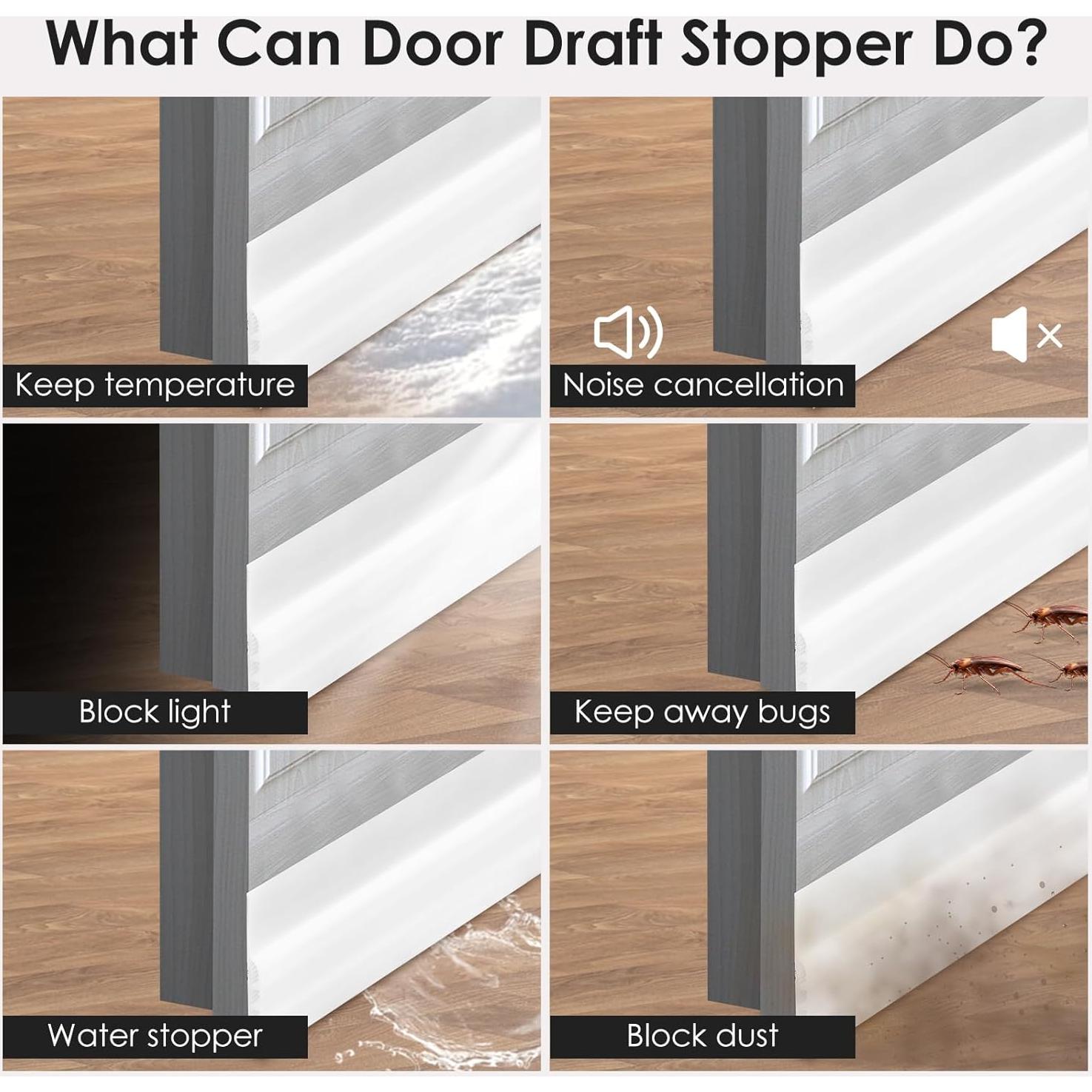 Detenedor de Corrientes de Aire de Silicona XIAOHEMIAO 5.08cm x 99.06cm