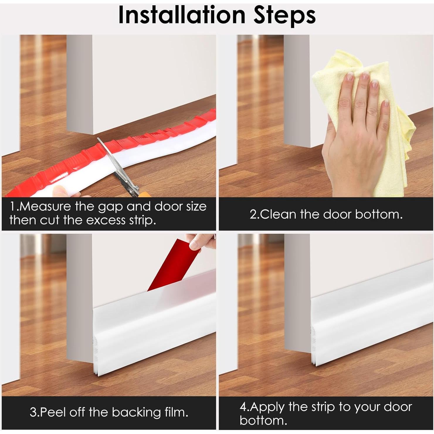 Detenedor de Corrientes de Aire de Silicona XIAOHEMIAO 5.08cm x 99.06cm
