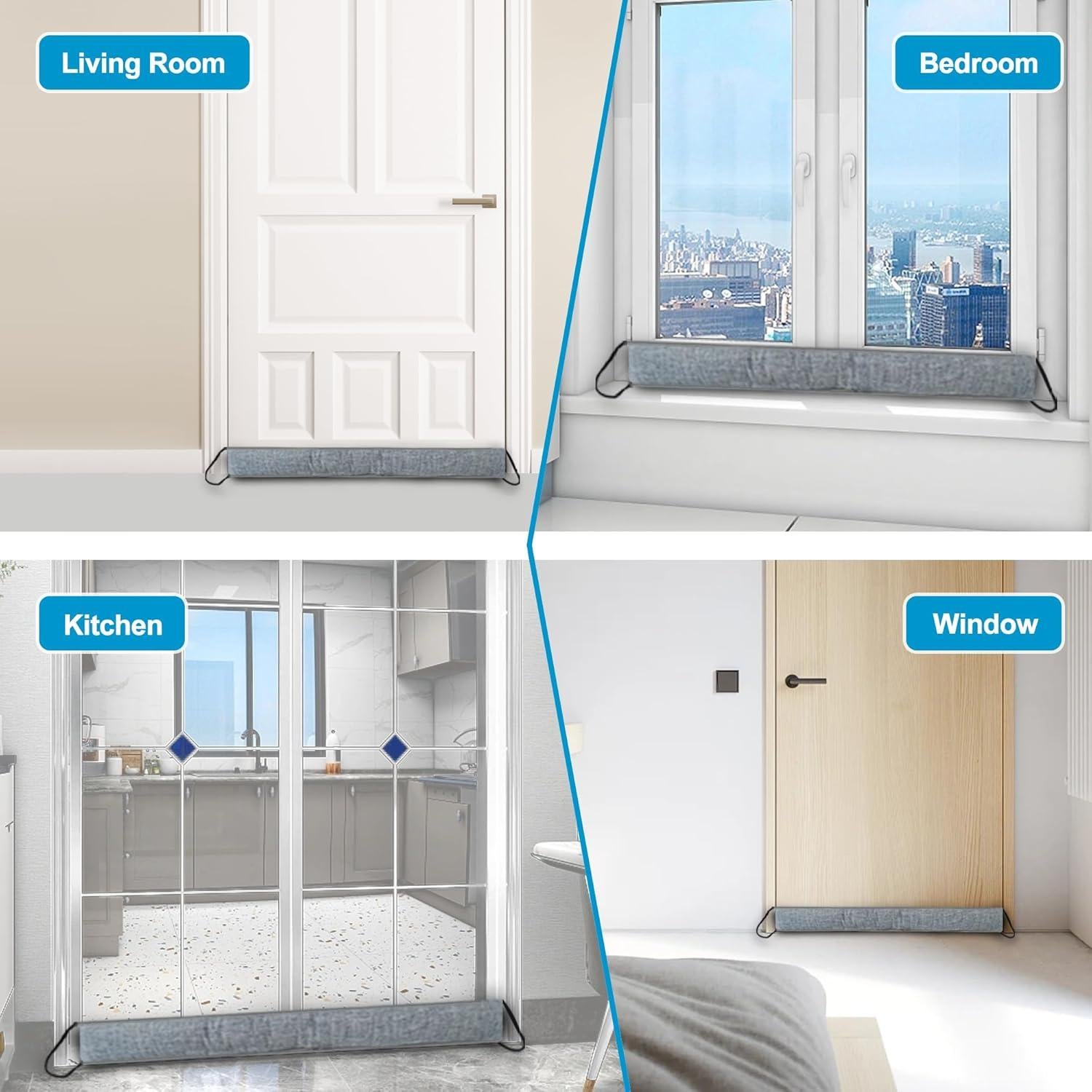 Parada de Corrientes de Aire QUOLIX 81.28 cm Gris Aislante