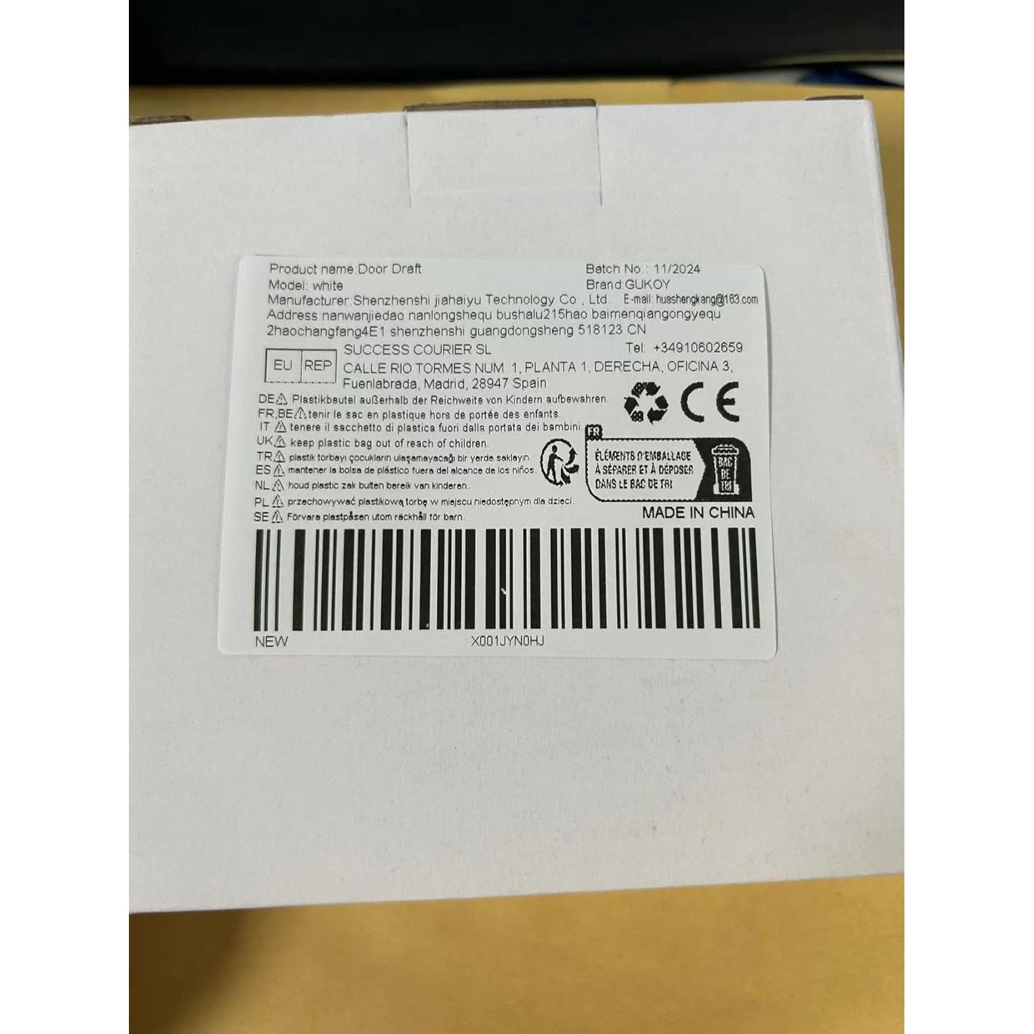 Tapón Aislante para Puerta GUKOY 2" x 100 cm Blanco