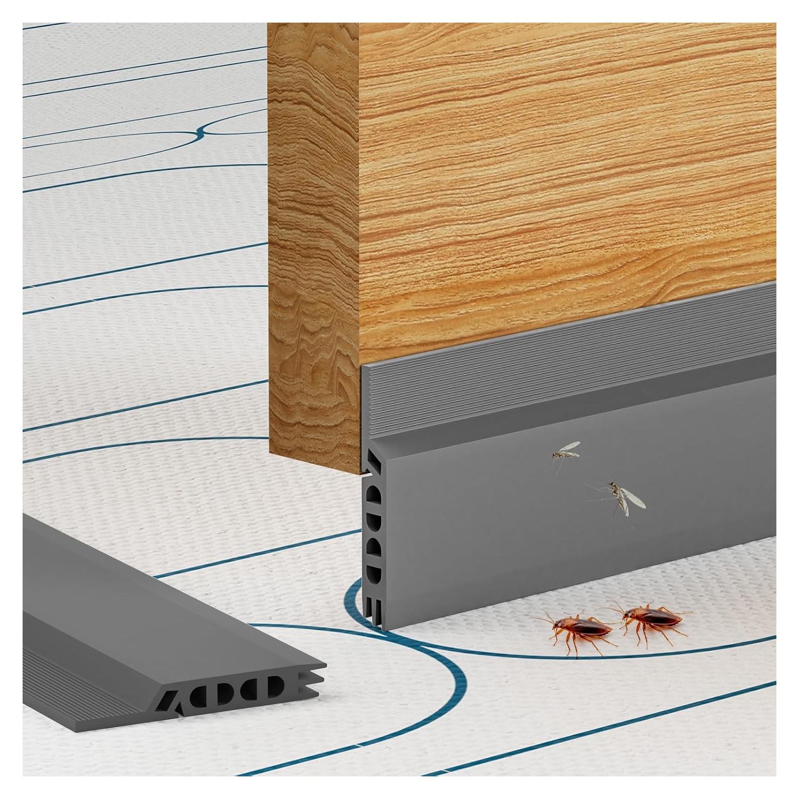 Tapón para Corrientes de Aire Cyzarize 99cm Gris - Sellado Puerta