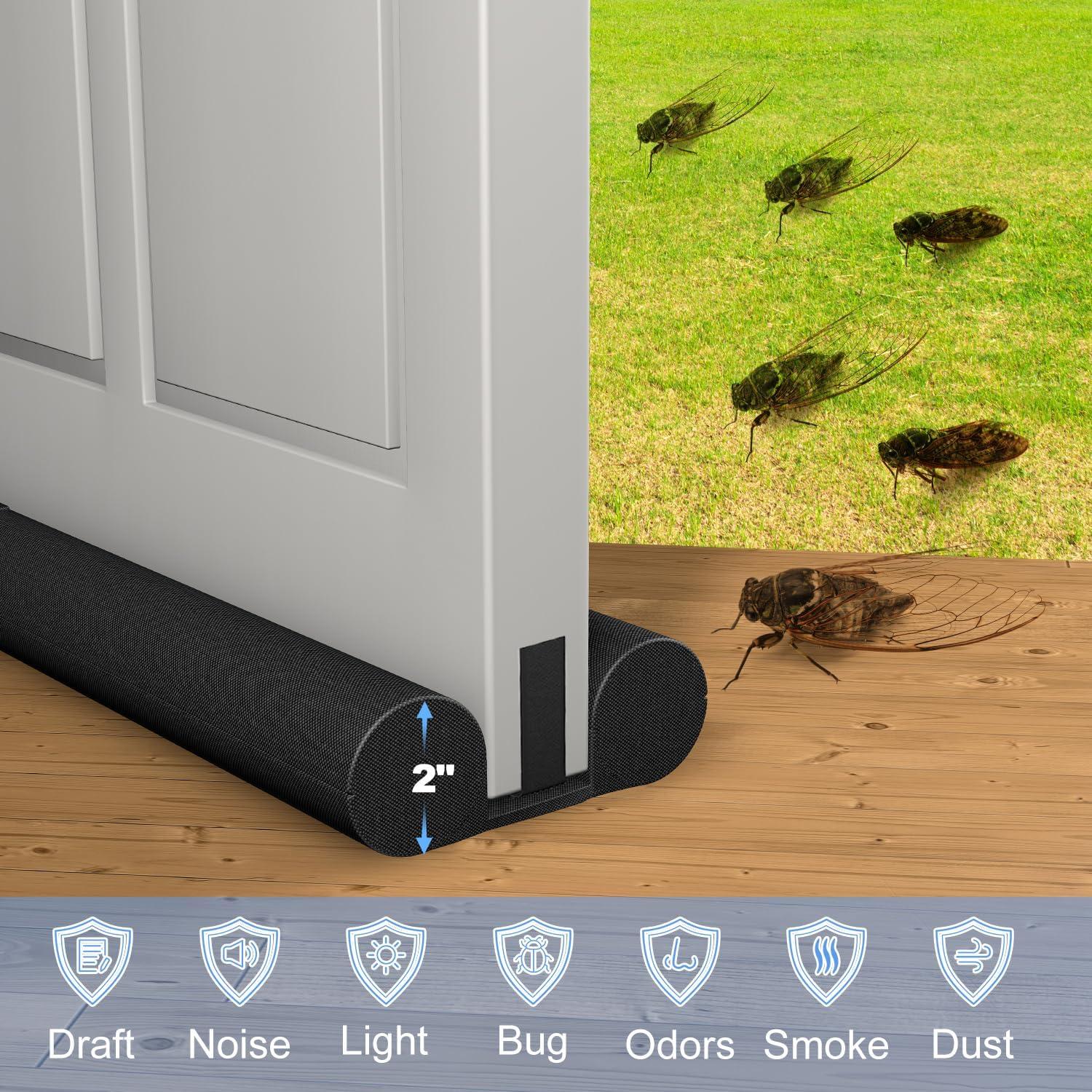 Tapón Aislante para Puertas LM BODYCARE 91 cm Negro