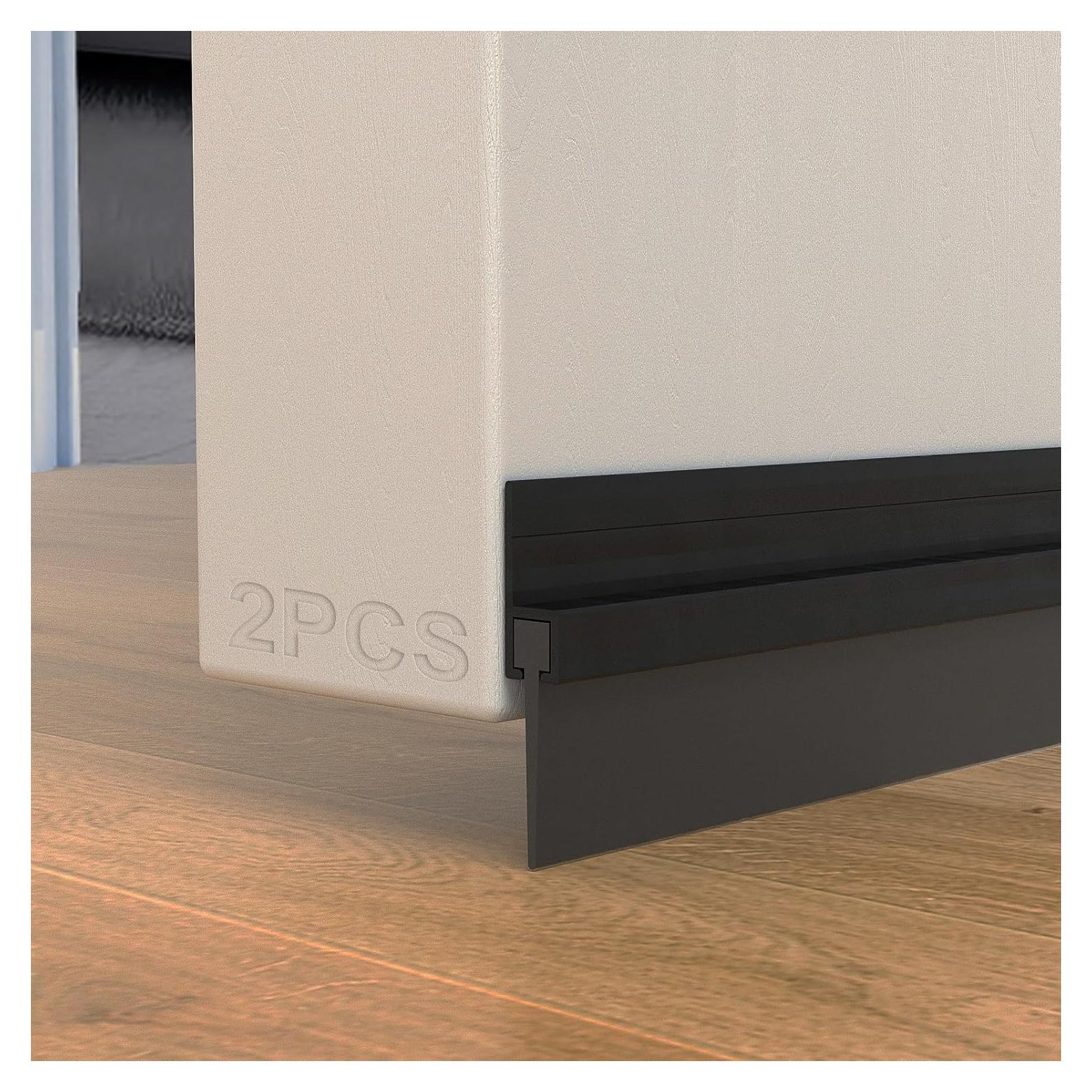 Burlete Cortable para Puertas YYGCL 99 cm Negro - 2 Unidades