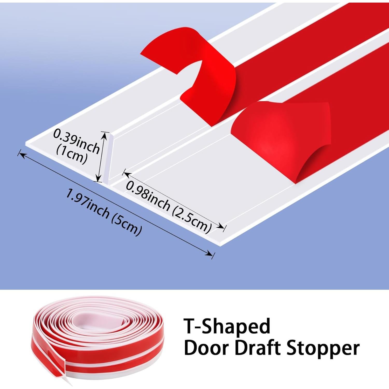 Tira de Sello de Silicona Coengwui 3.05m x 5cm Blanca