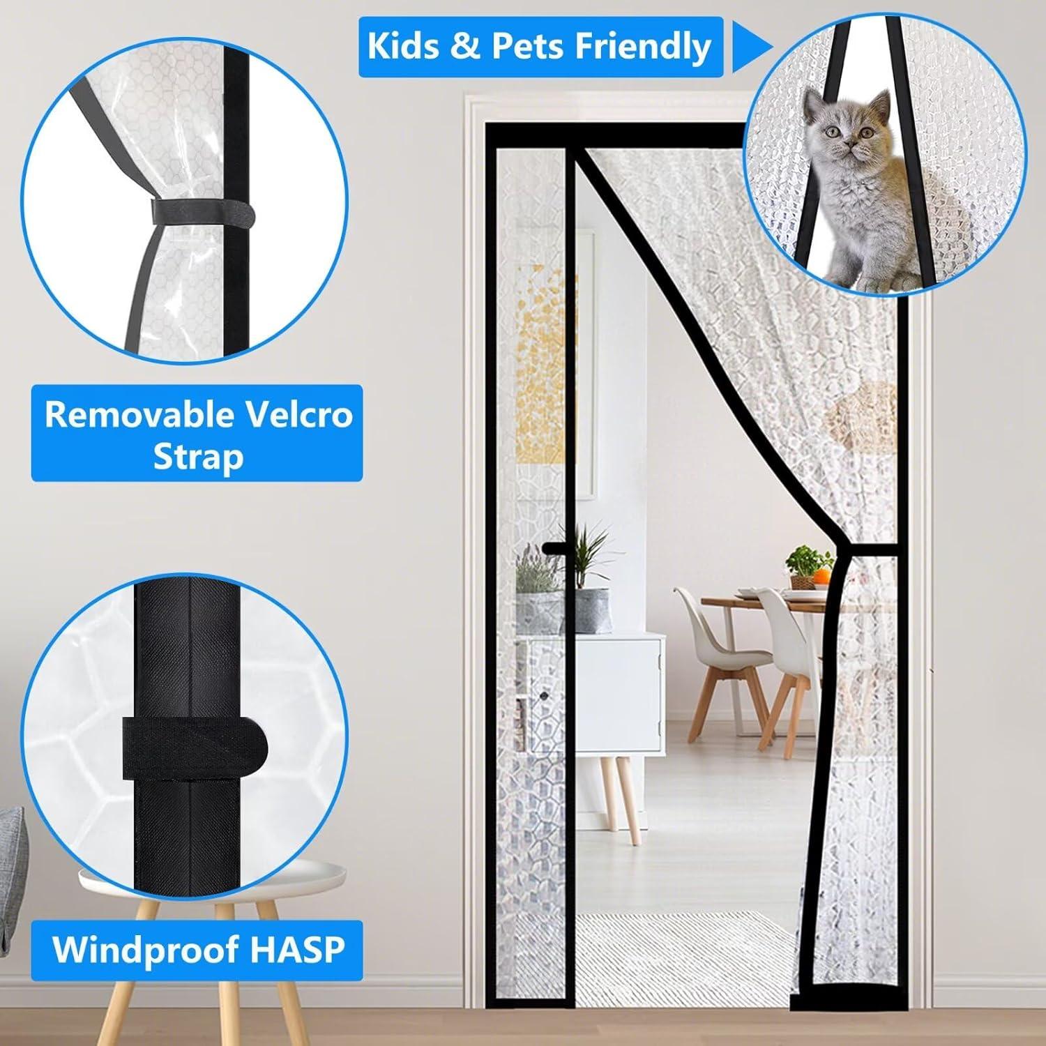 Cortina de Puerta Aislante Magnética RELIANCER 86.4x198.1cm