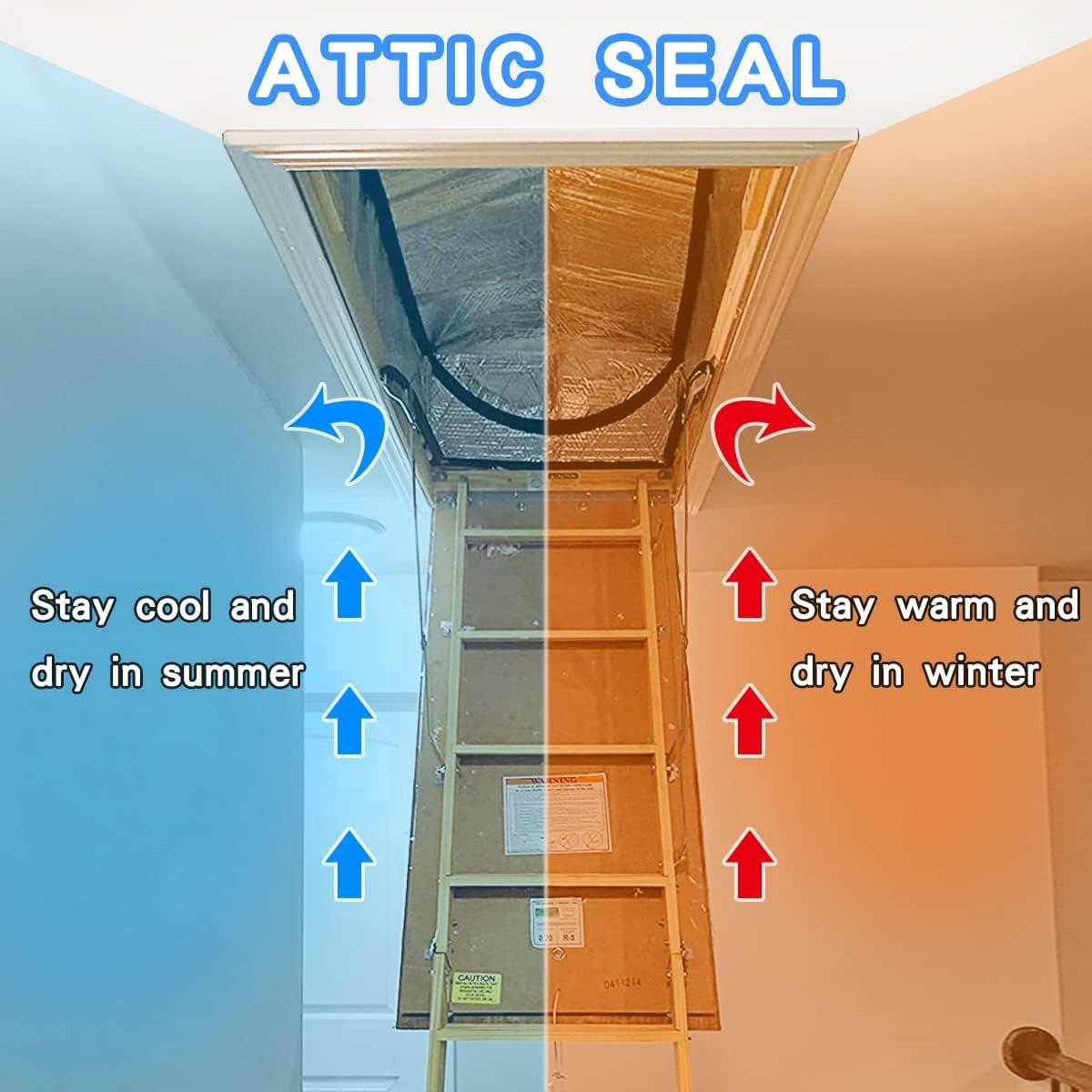 Cubierta de Aislamiento para Puerta de Ático Storystore 137x63 cm